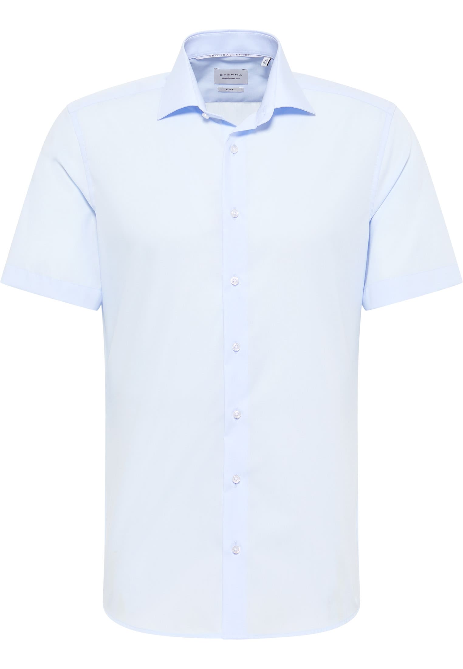 SLIM FIT Original Shirt in hellblau unifarben