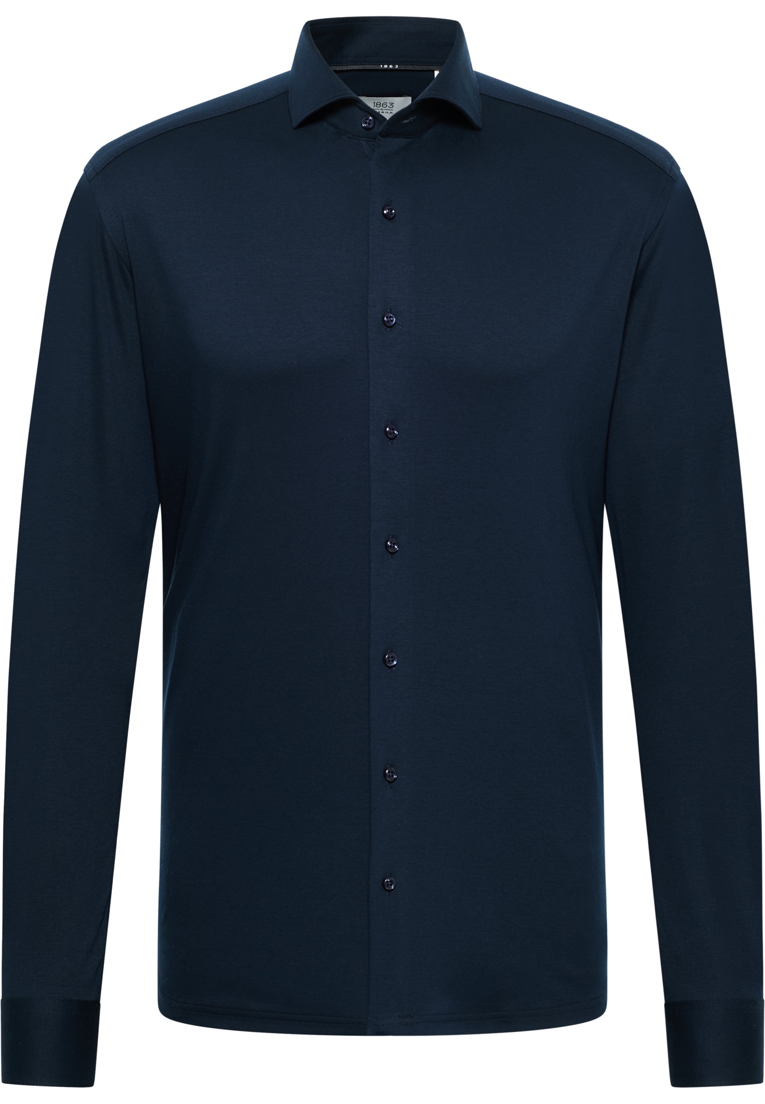 MODERN FIT Jersey Shirt bleu foncé uni