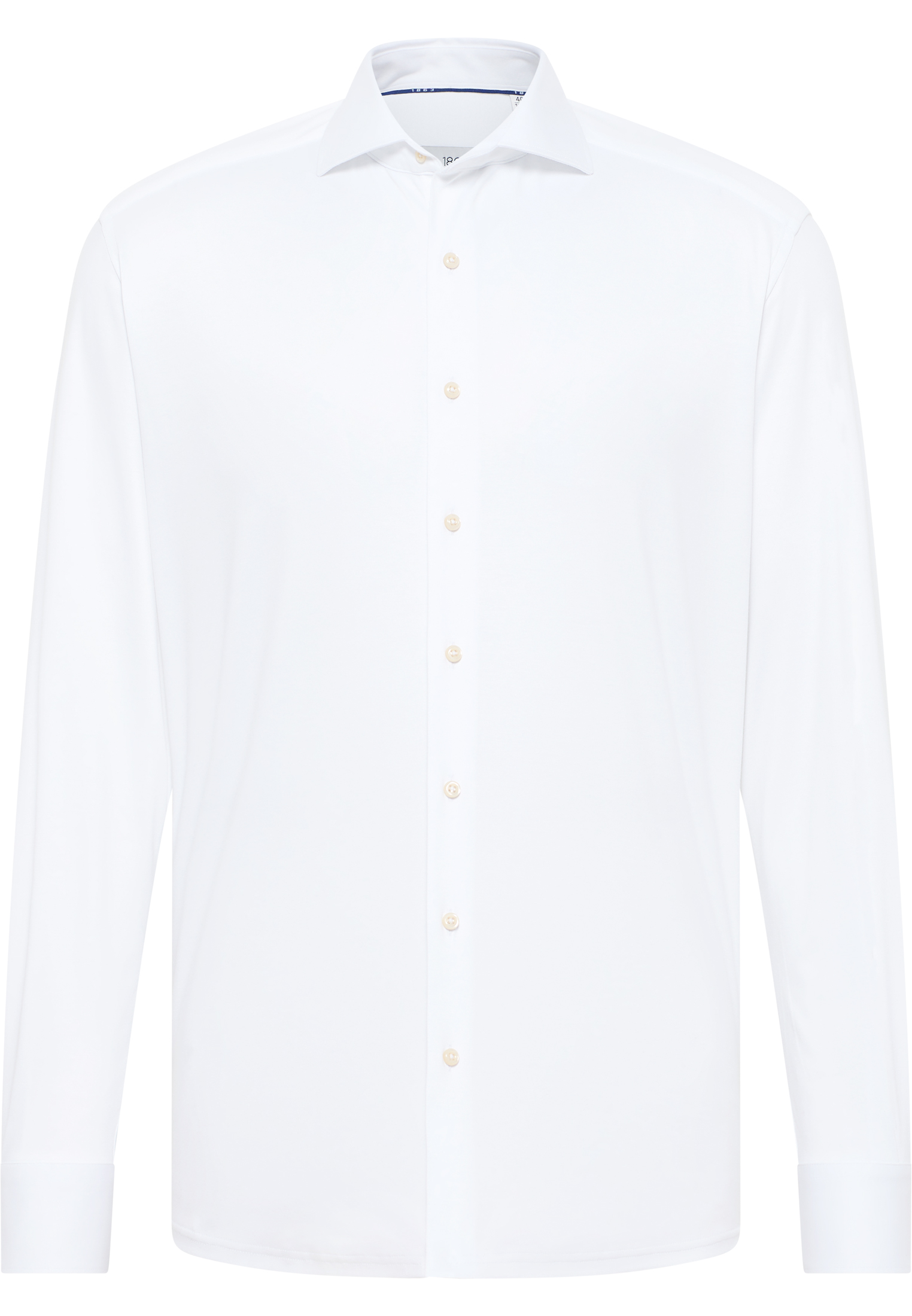 COMFORT FIT Jersey Shirt in weiß unifarben