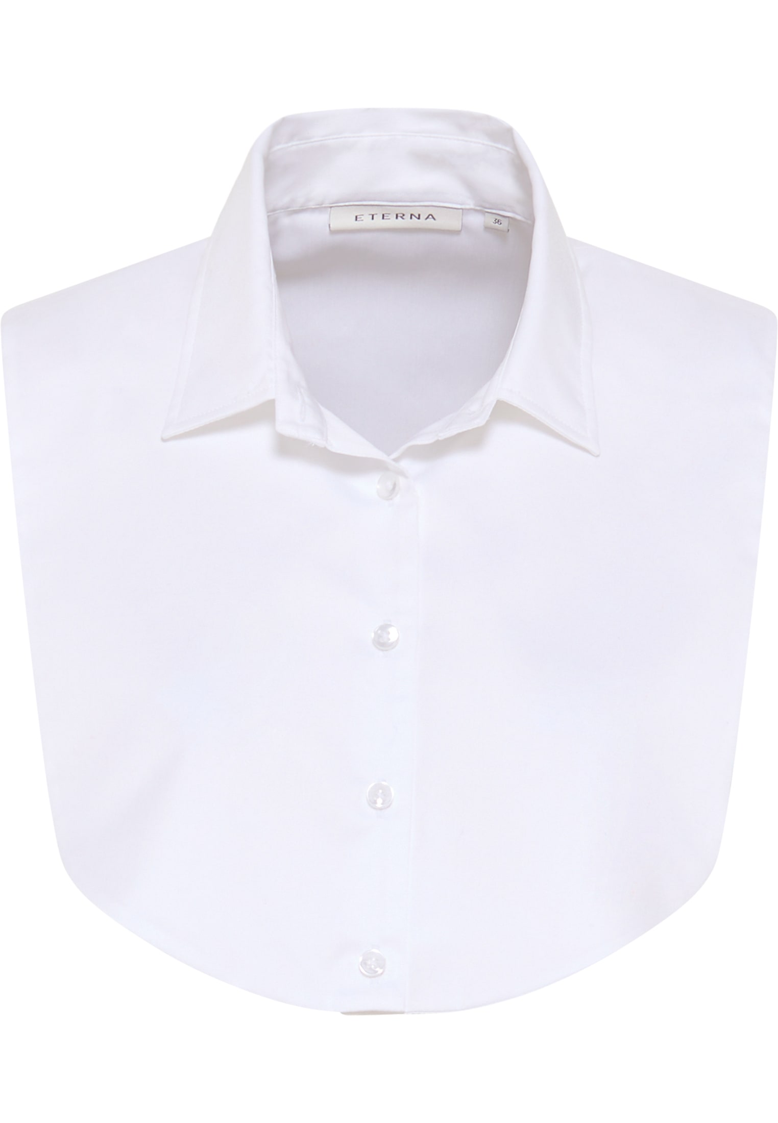 Satin Shirt in weiß unifarben