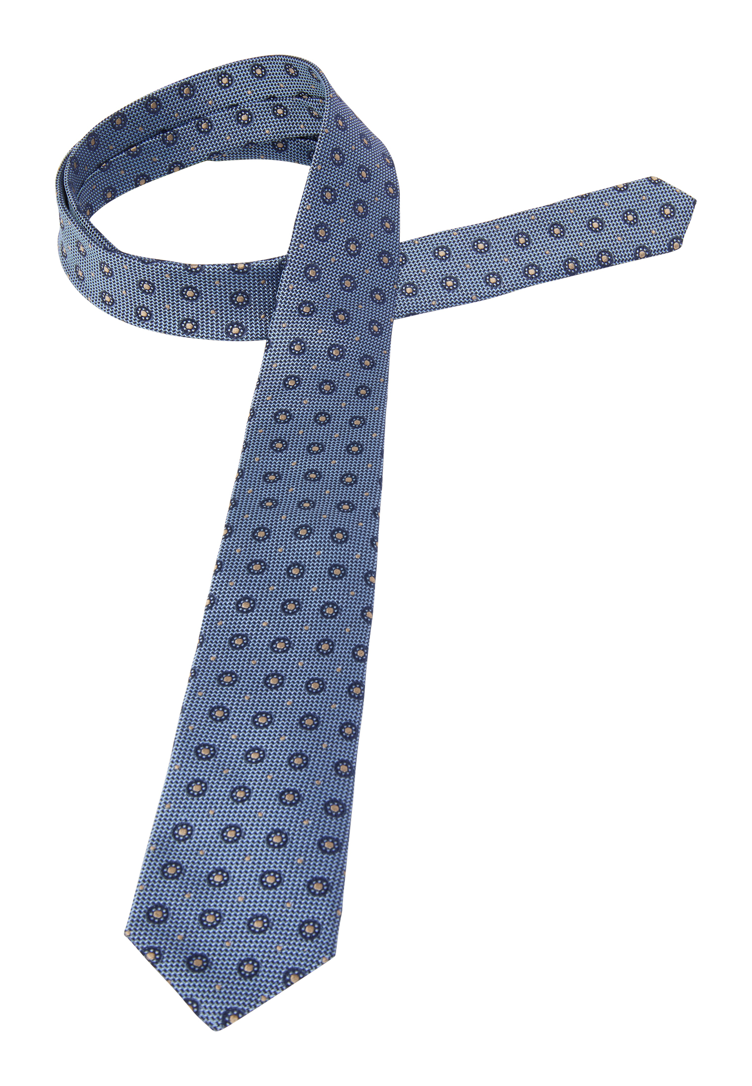 Krawatte in blau strukturiert | blau | 142 | 1AC02041-01-41-142