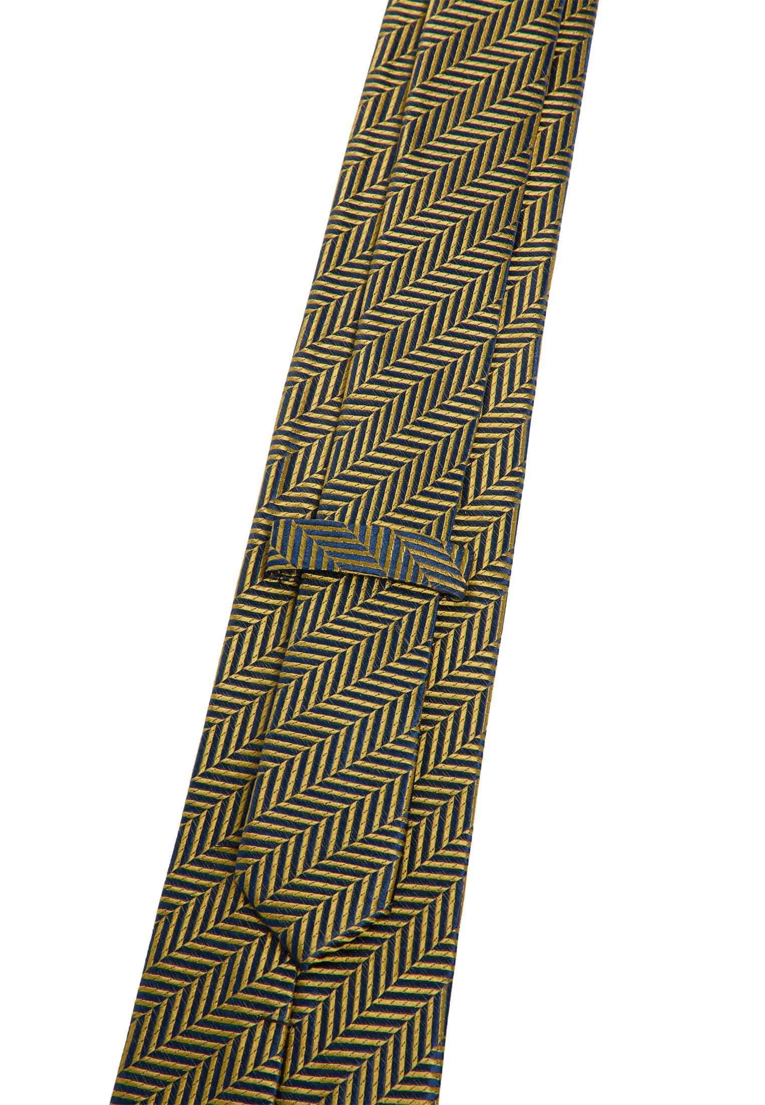 Cravate jaune estampé