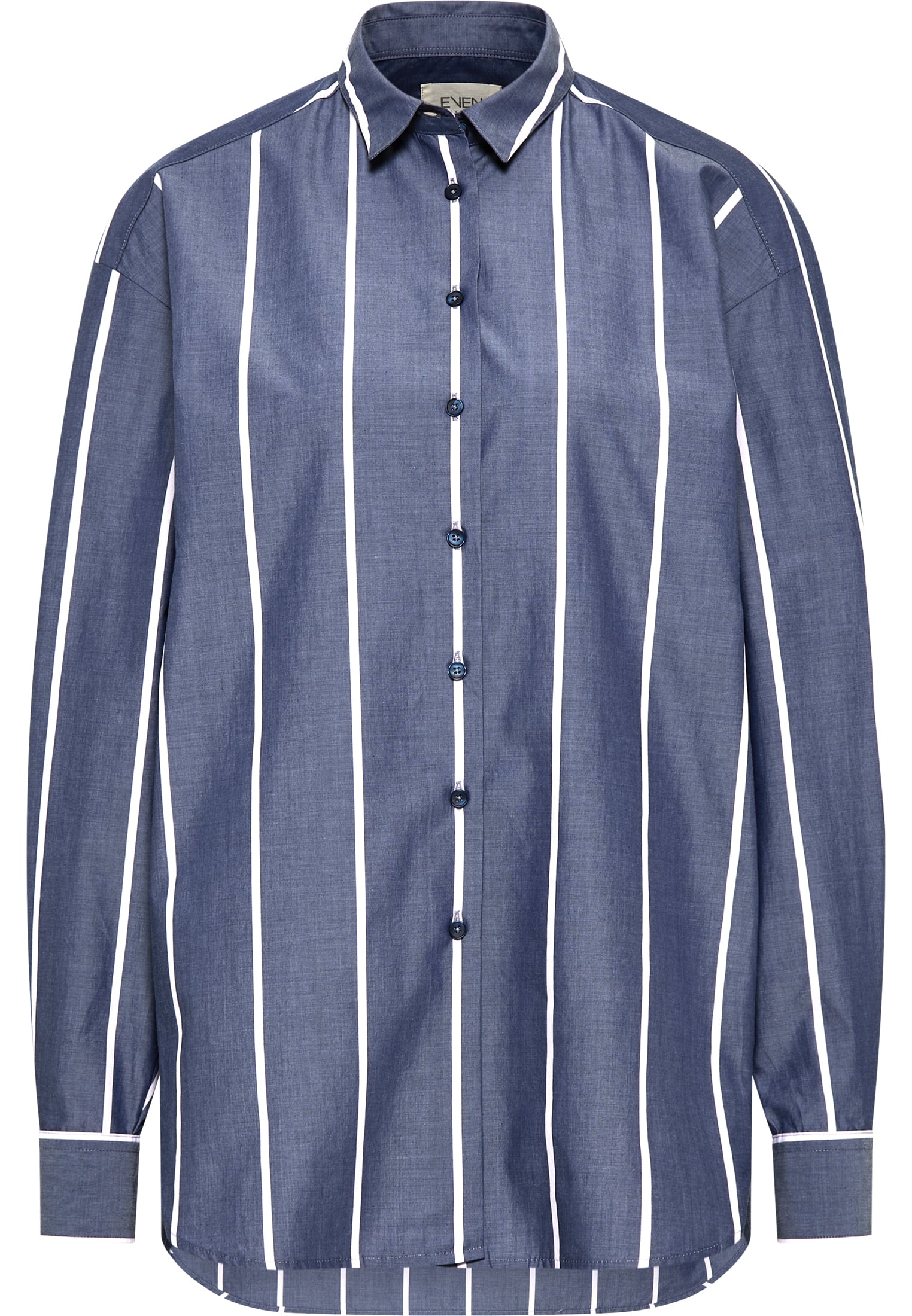 Blouse in navy striped