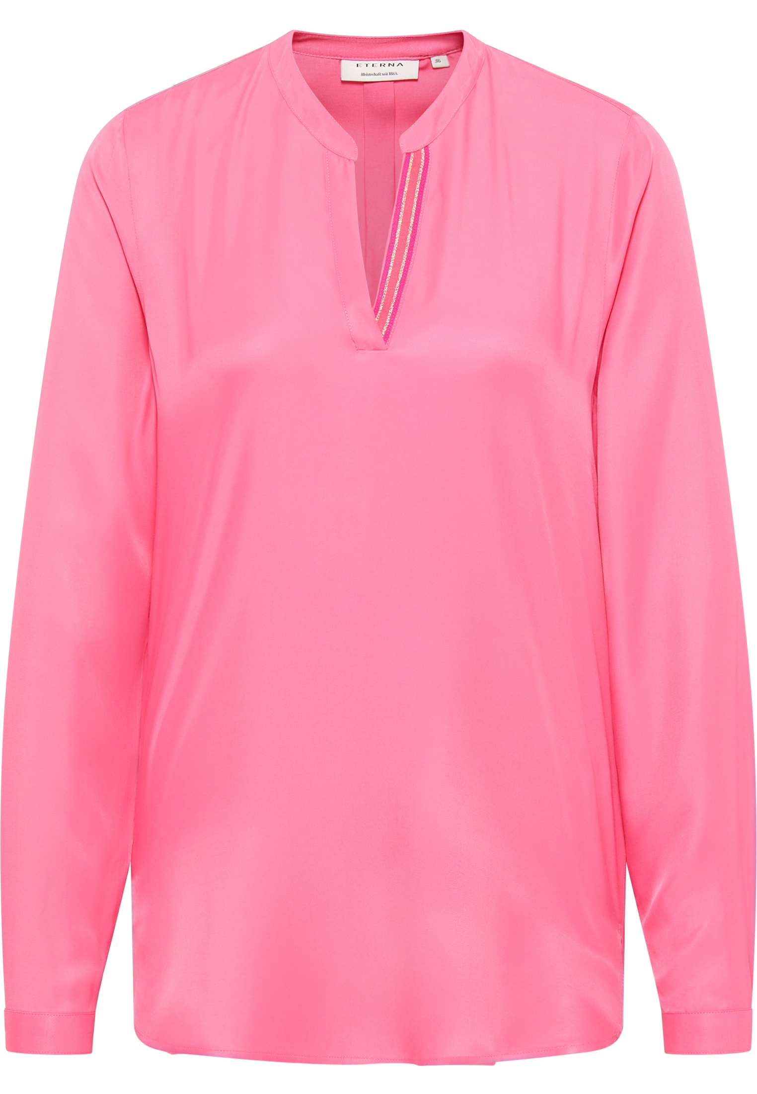 | Bluse in | 2BL04272-15-21-36-1/1 pink 36 | Langarm Viscose pink | Shirt unifarben