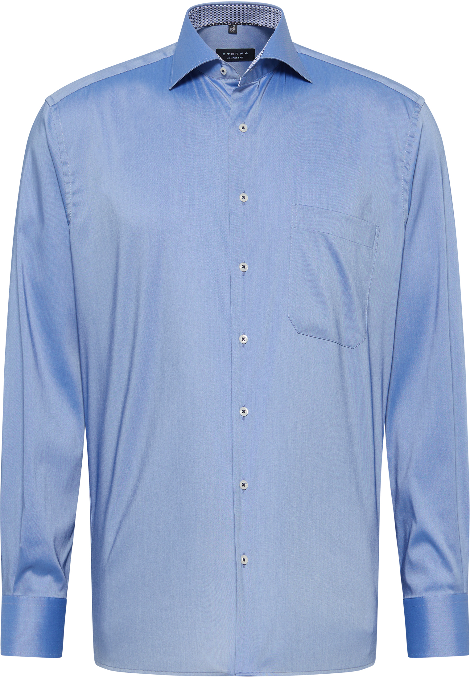 COMFORT FIT Performance Shirt in royal blue plain