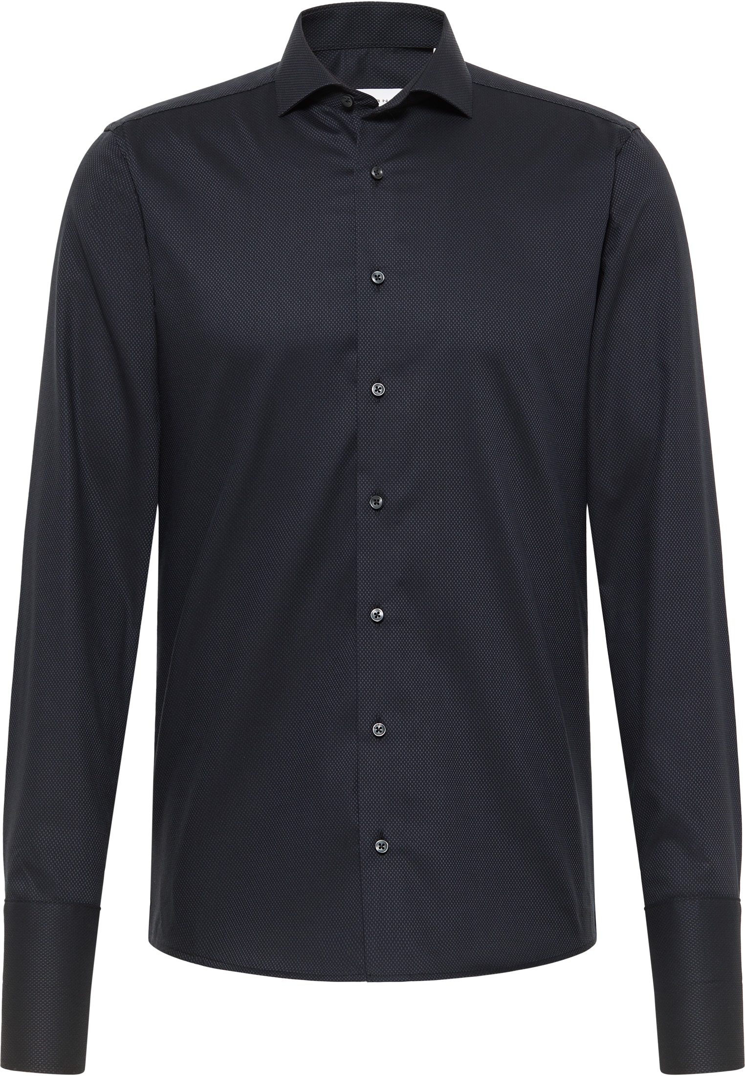SLIM FIT Shirt in graphite structured