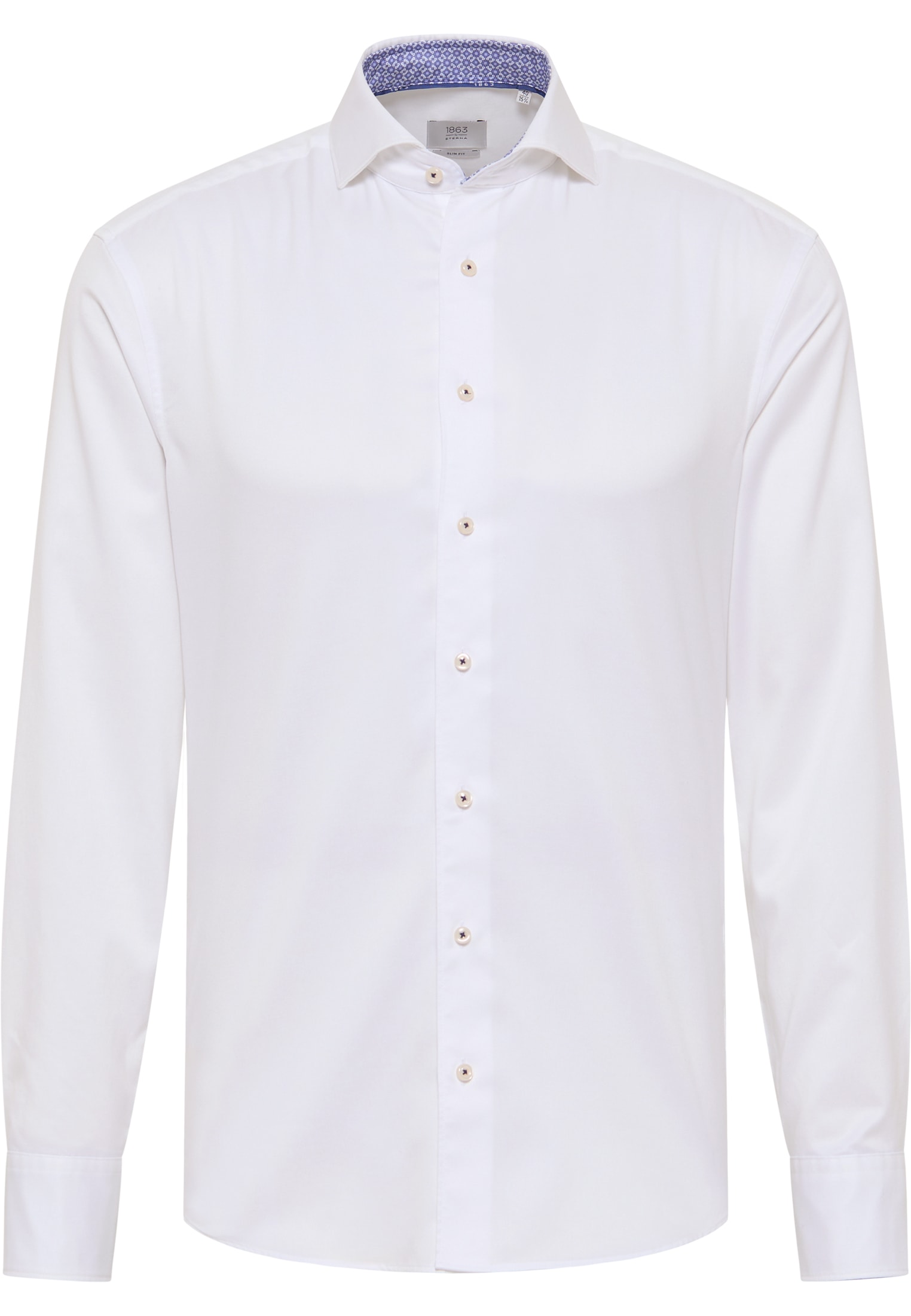 SLIM FIT Soft Luxury Shirt blanc cassé uni