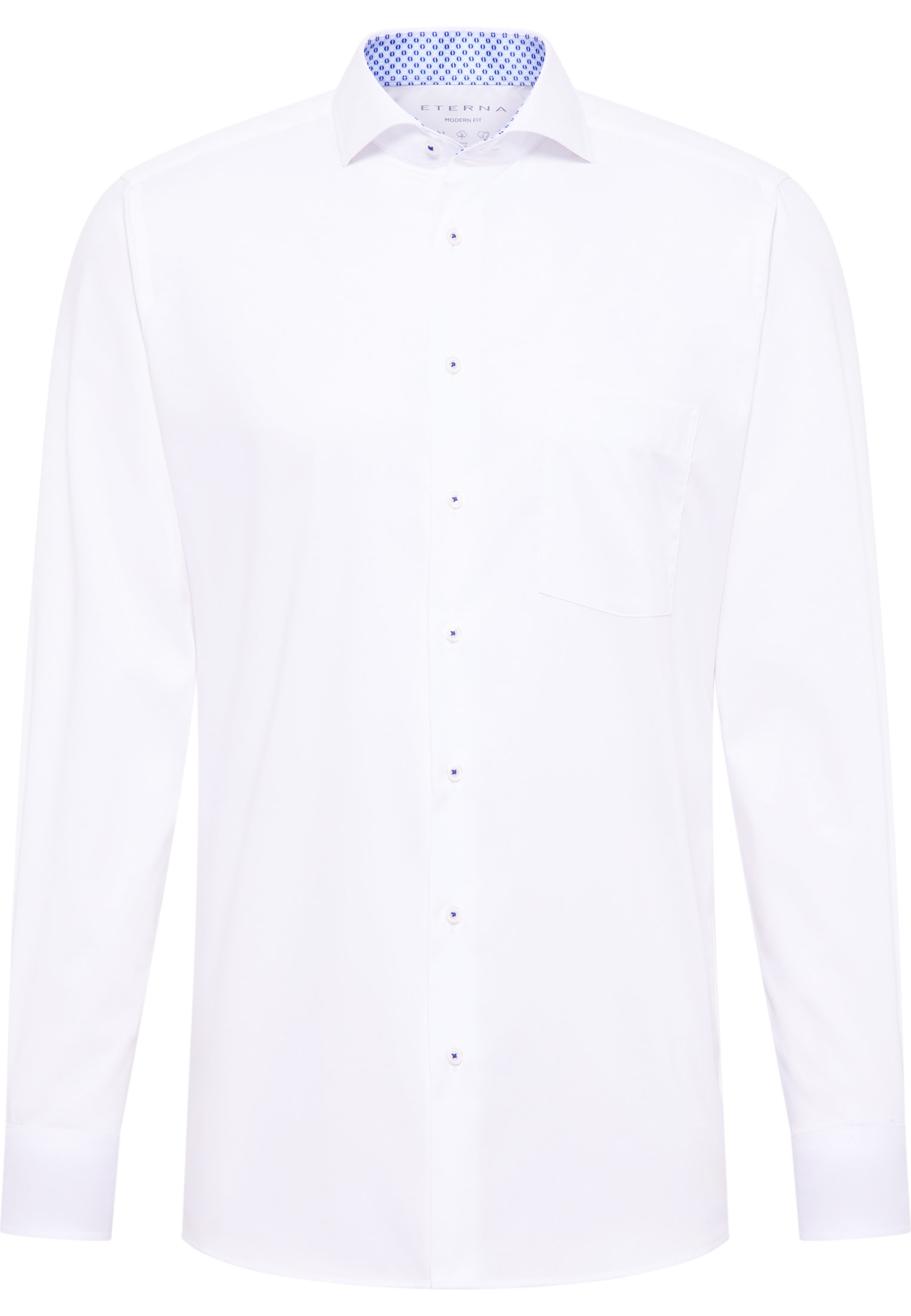 MODERN FIT Performance Shirt in weiß unifarben