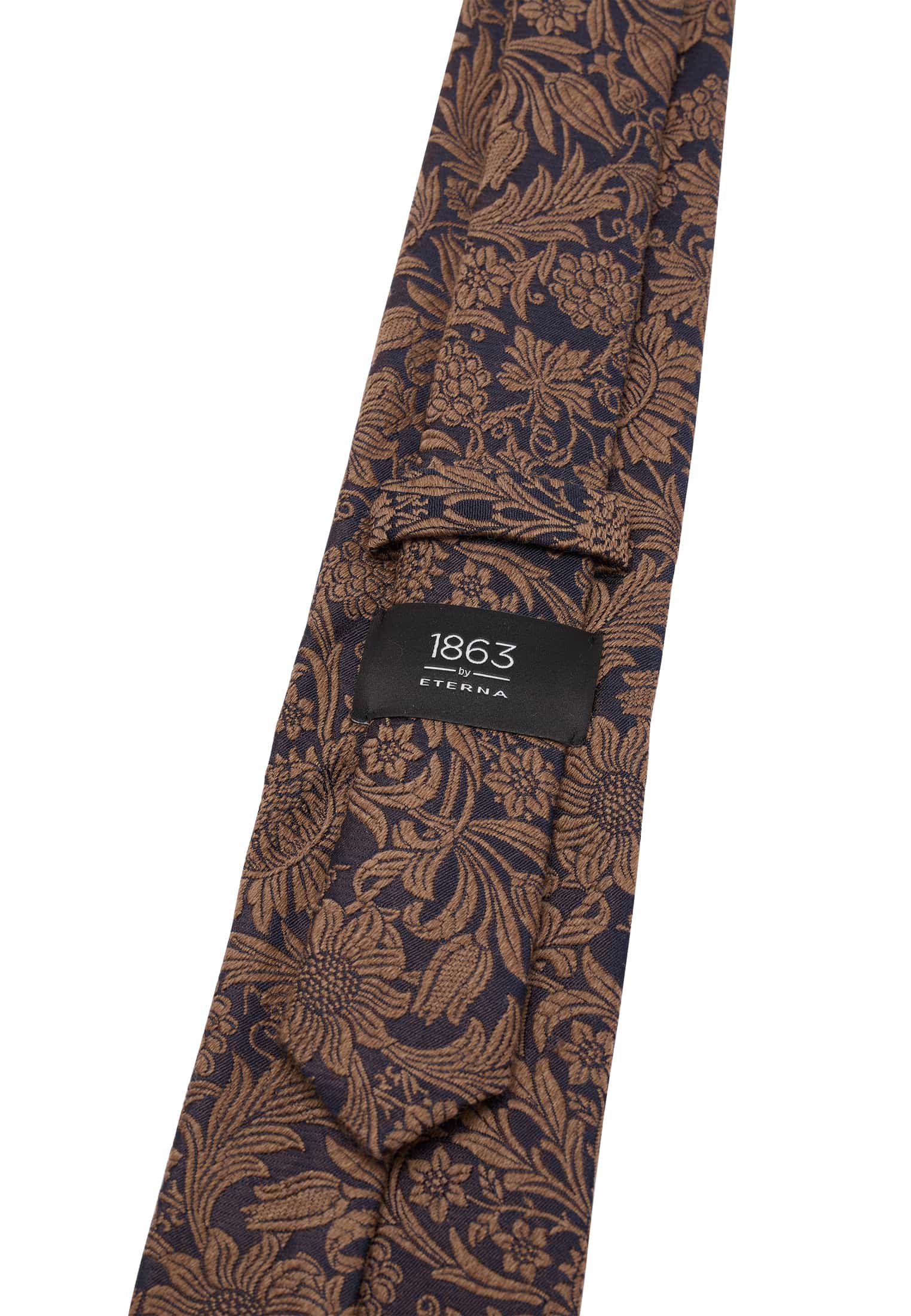 Tie in brown patterned