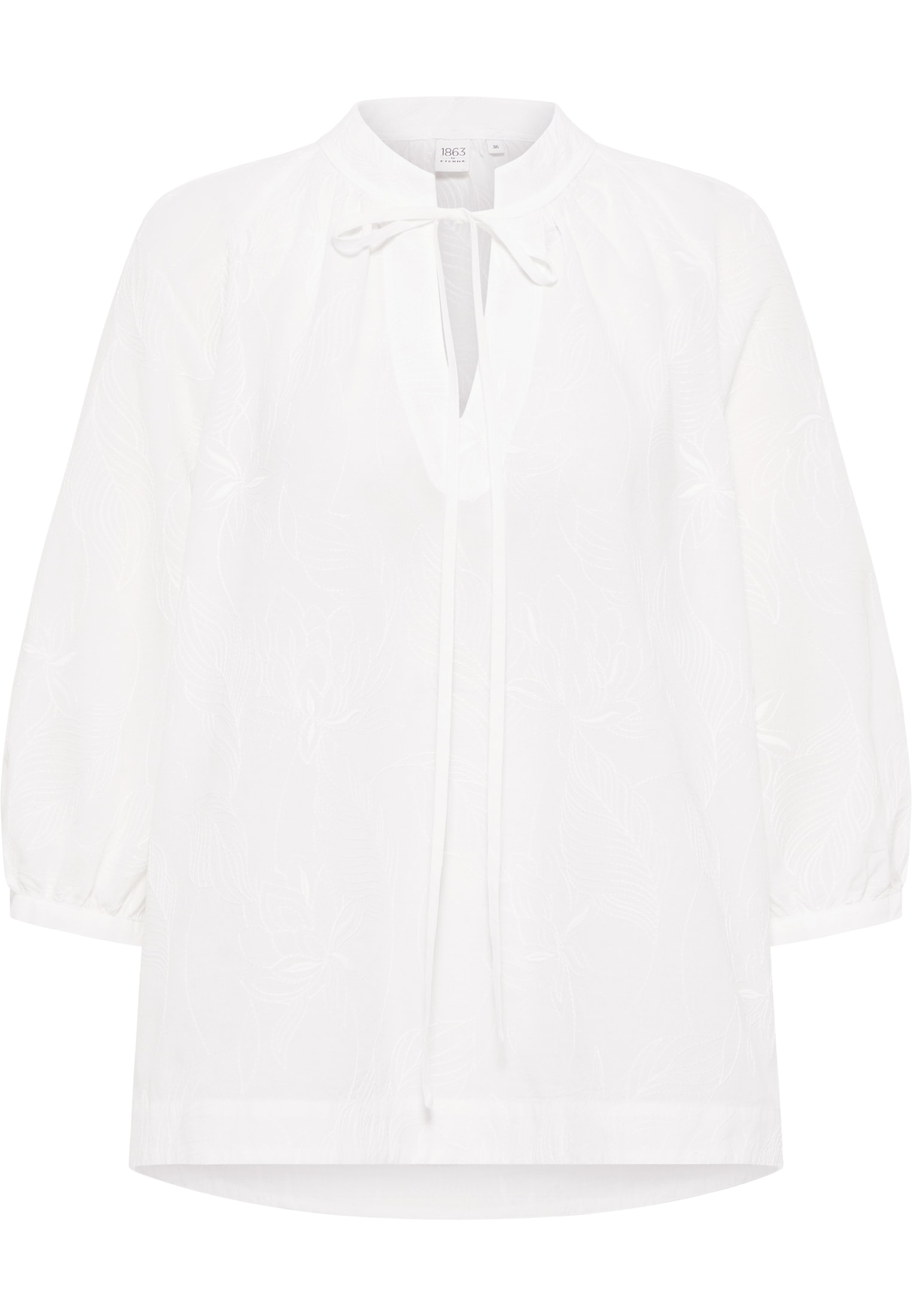 T-shirt blouse in white plain