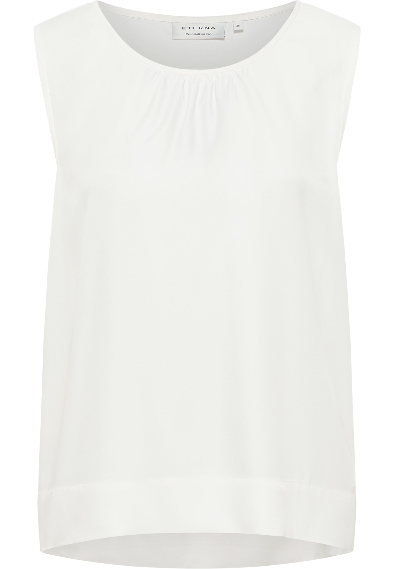 Viscose off-white | 36 off-white Bluse | in unifarben Arm | Shirt ohne 2BL04345-00-02-36-sl |