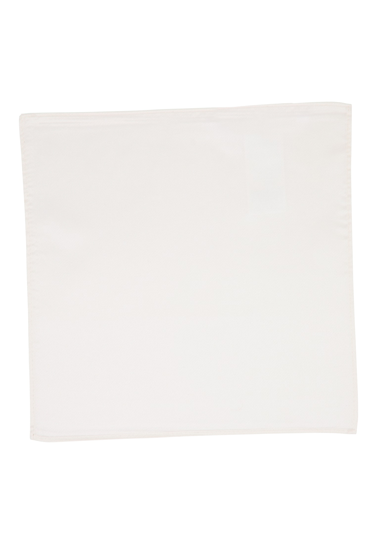 Pocket square in white plain