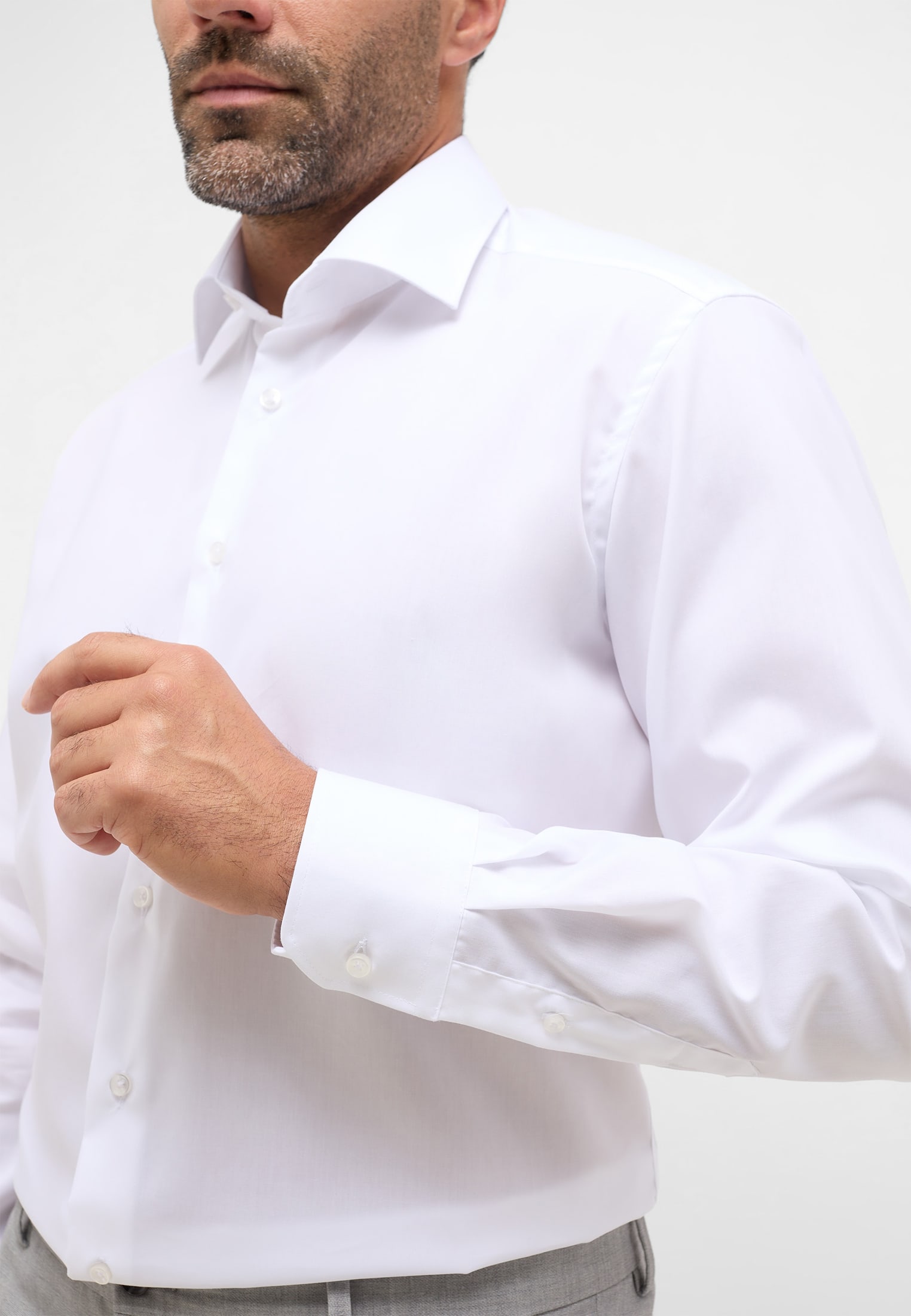 weiß Original Shirt 40 | 1SH12605-00-01-40-1/1 in | Langarm | COMFORT FIT | weiß unifarben