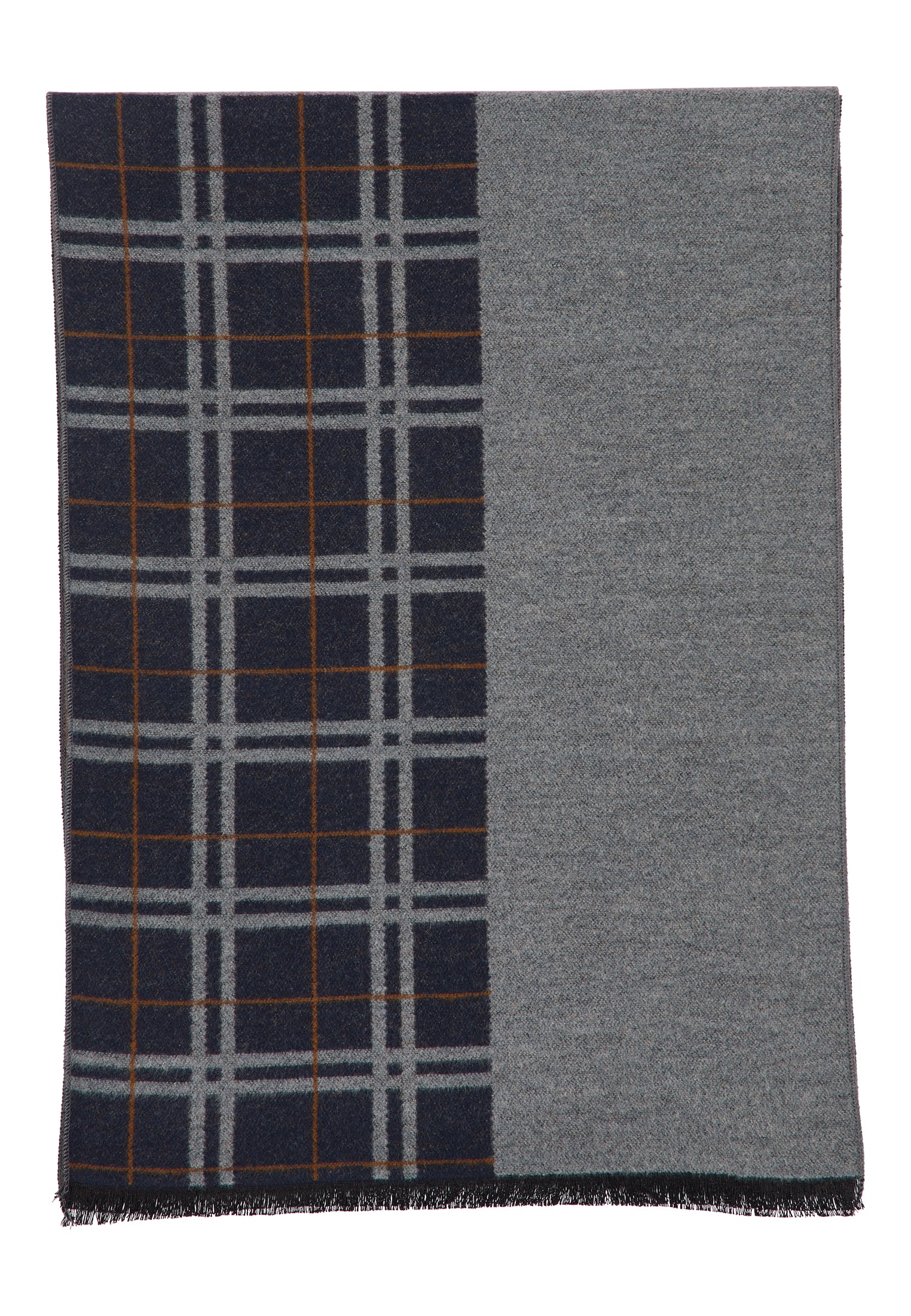 Scarf in brown checkered