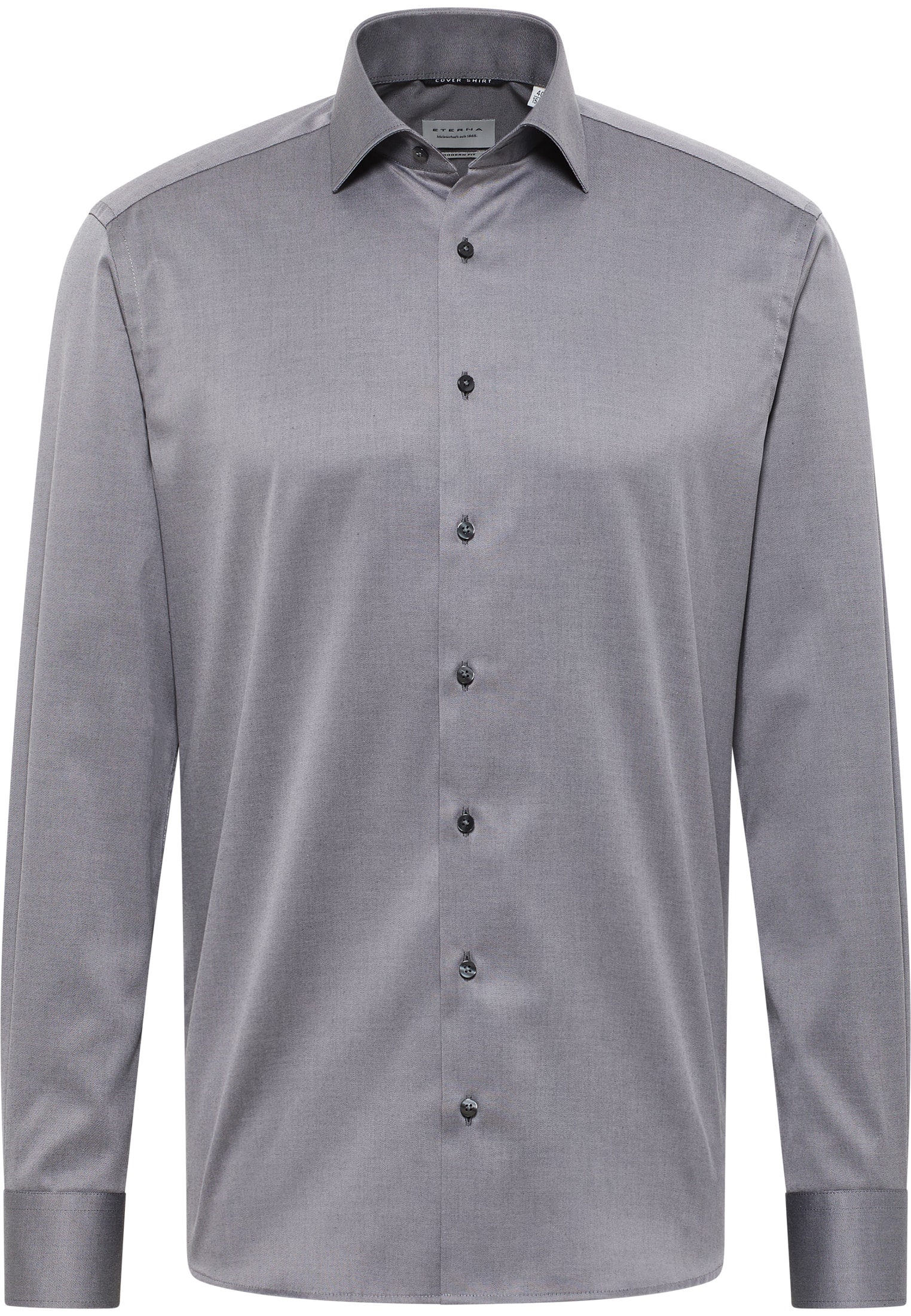 MODERN FIT Cover Shirt in grijs vlakte