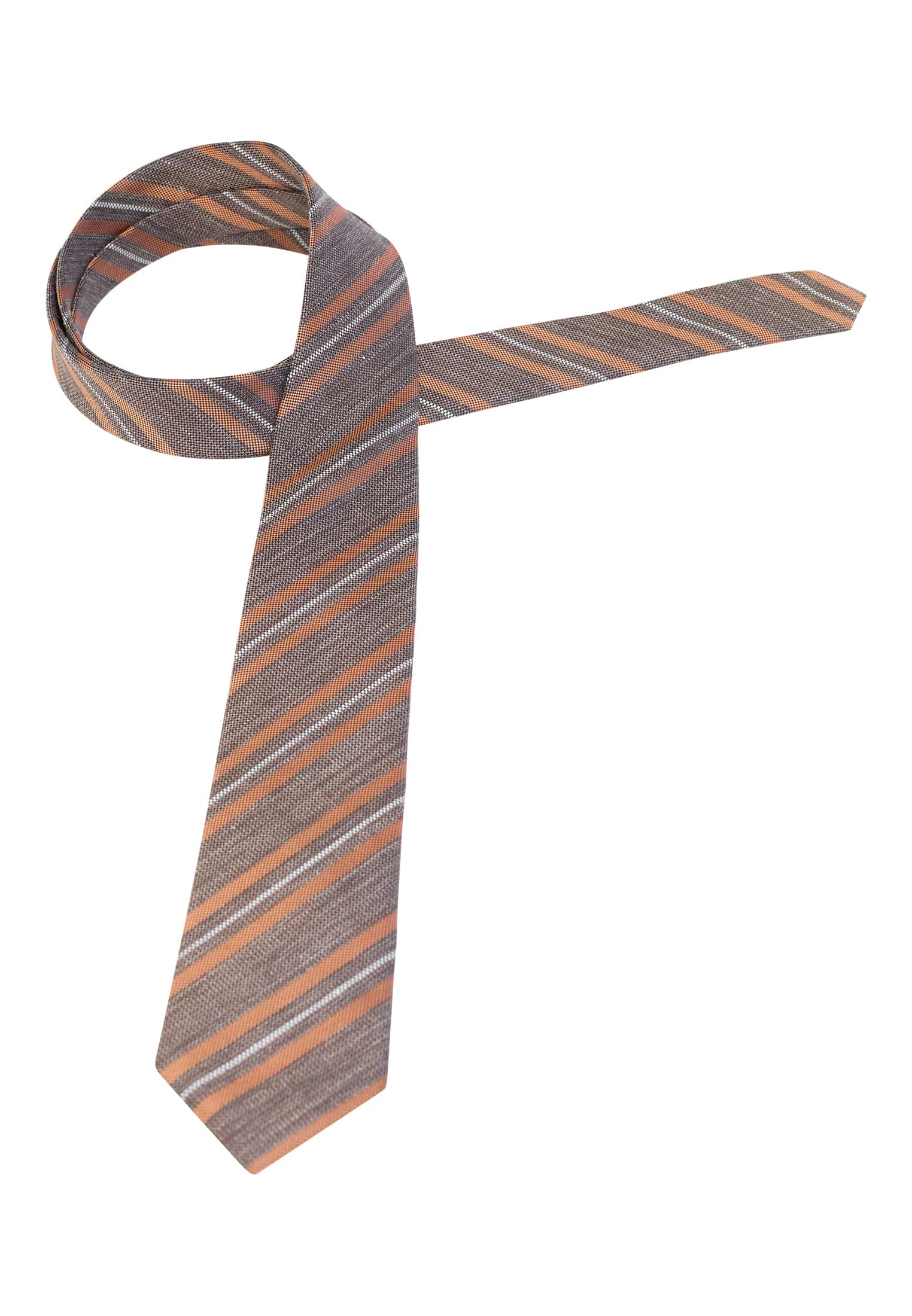 Krawatte in terracotta gemustert