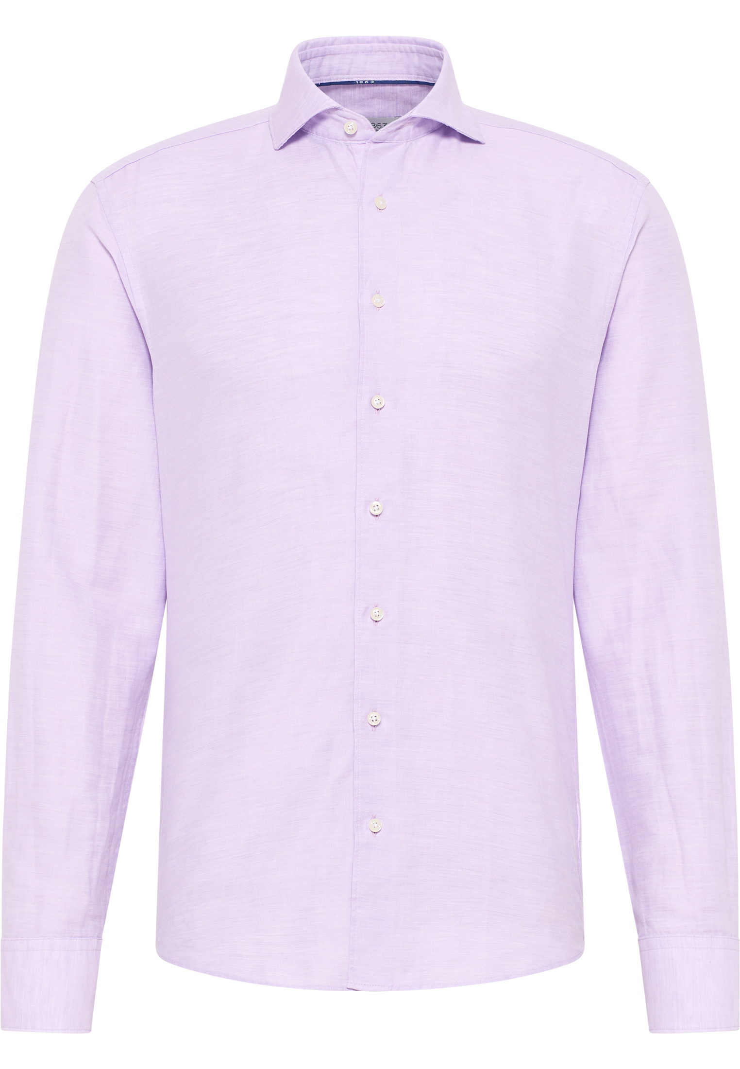 SLIM FIT Linen Shirt in lavendel vlakte