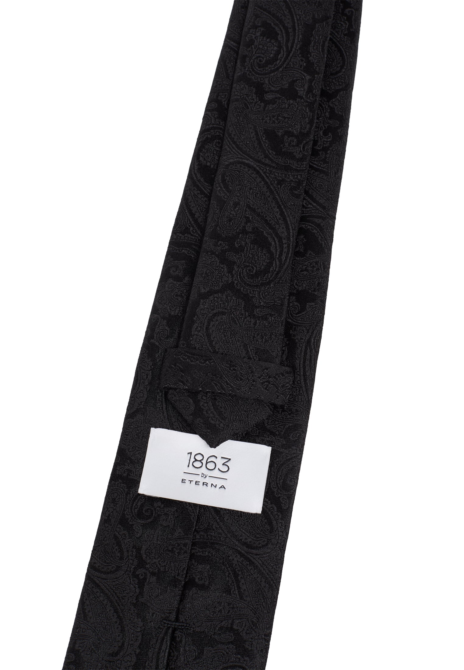 Cravate noir estampé