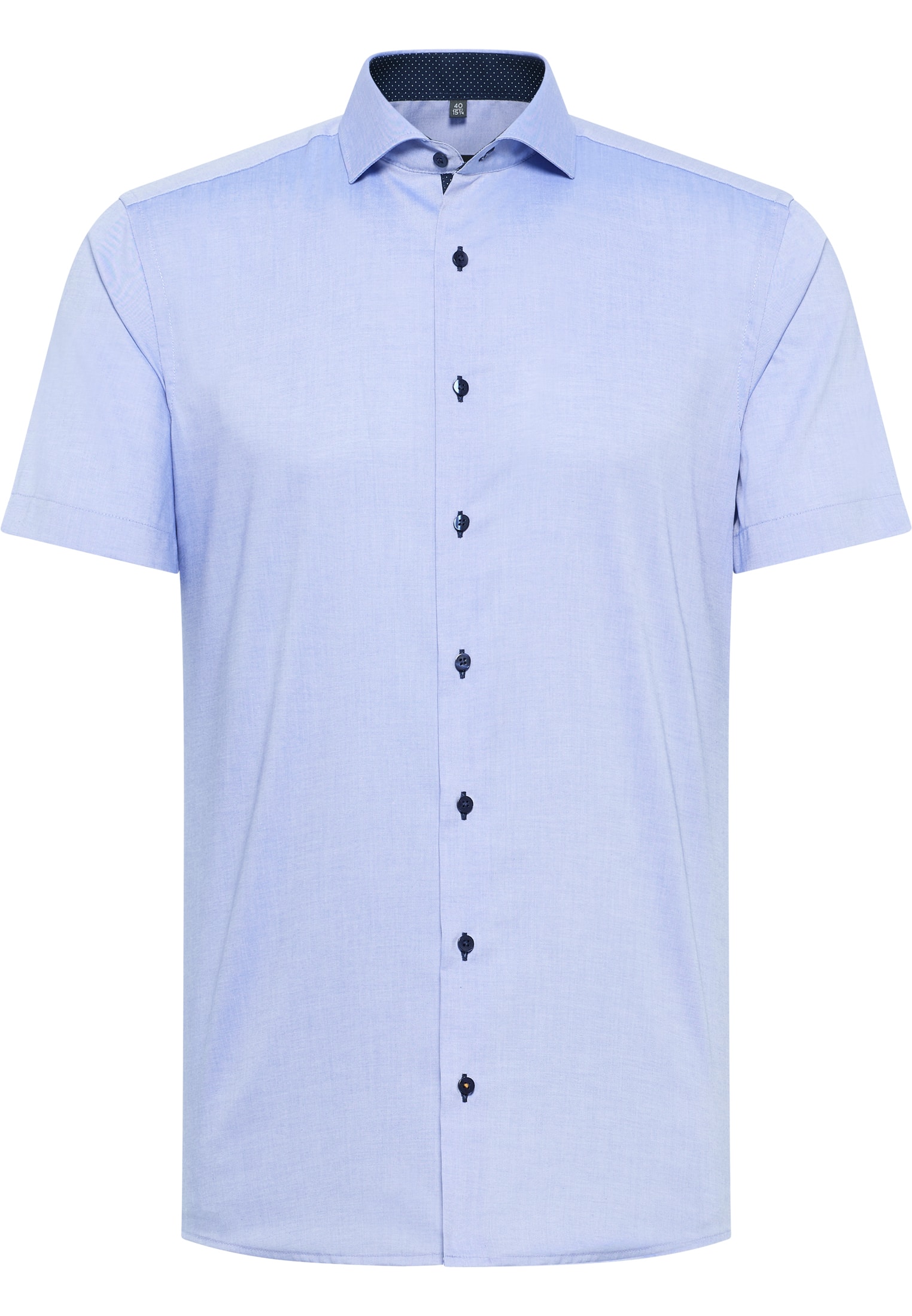 ETERNA plain pinpoint short-sleeved shirt SLIM FIT