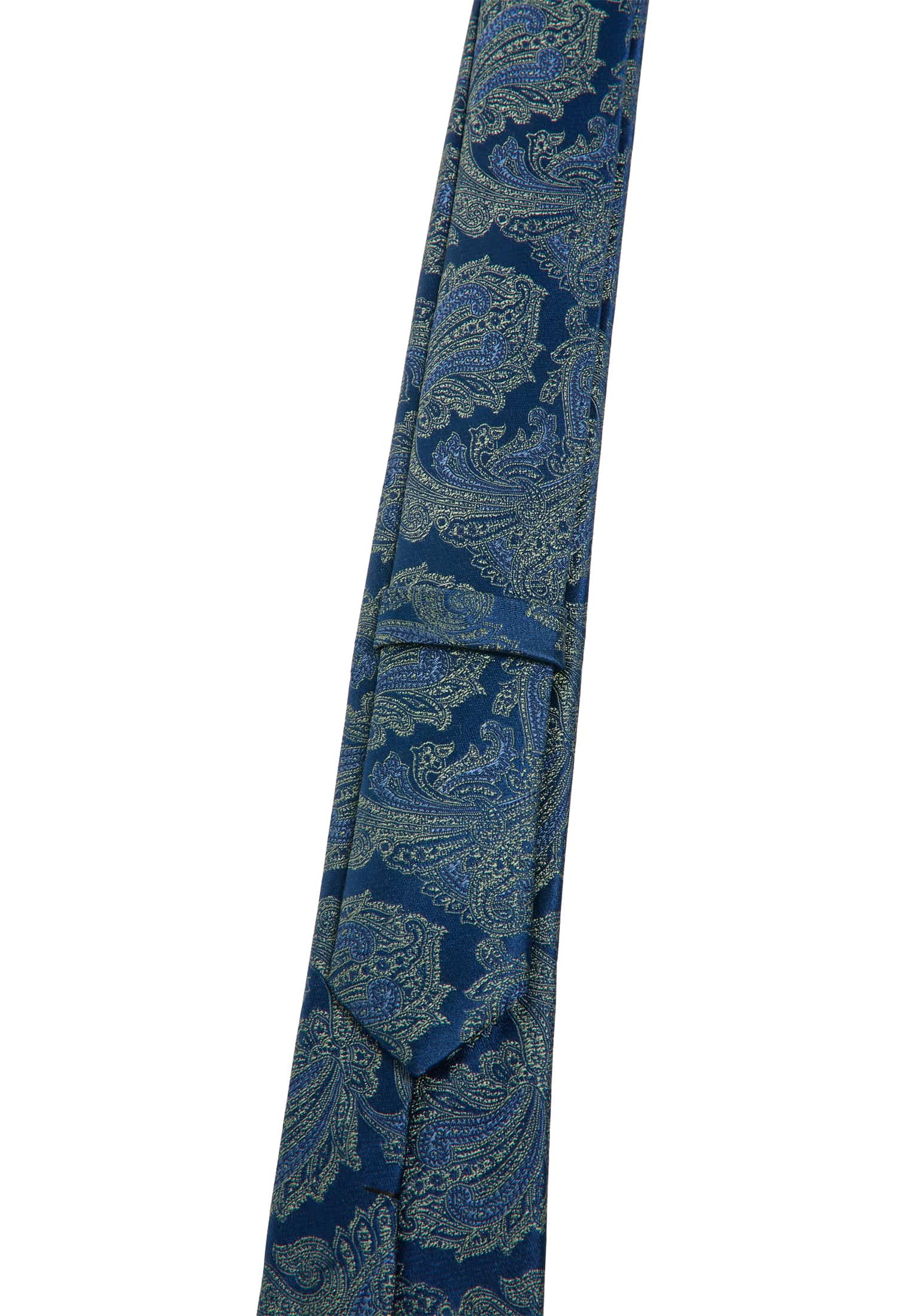 Cravate bleu/vert estampé