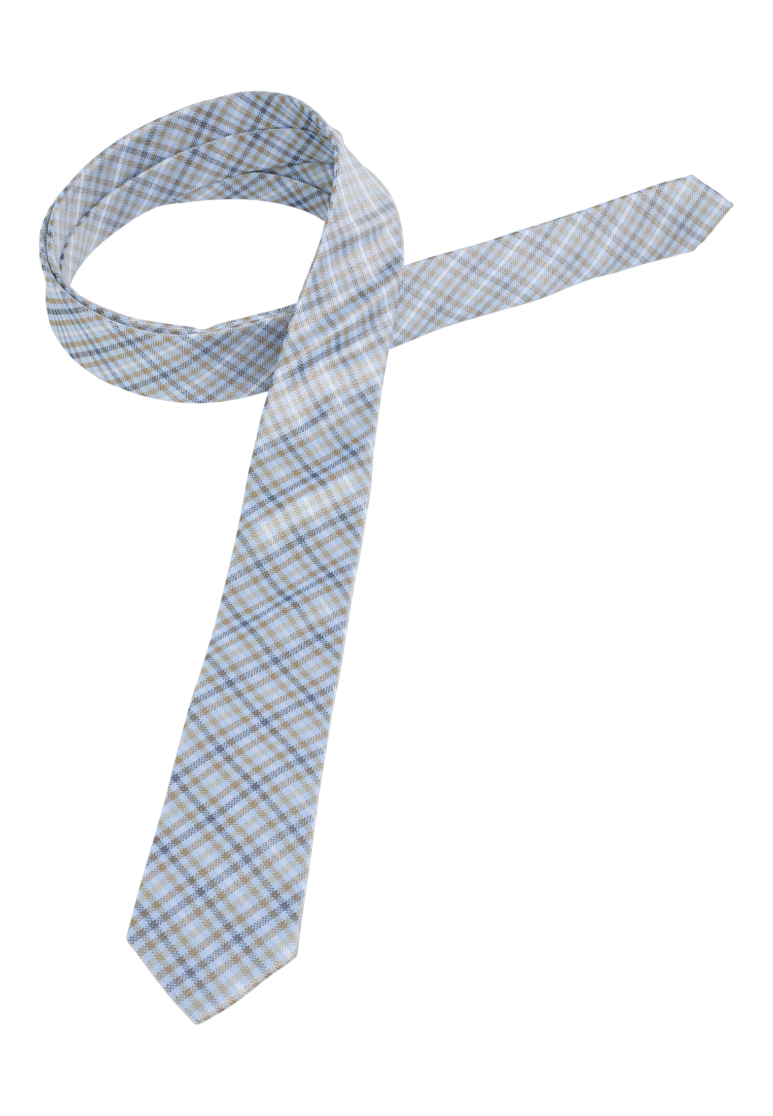 Cravate bleu/vert à carreaux