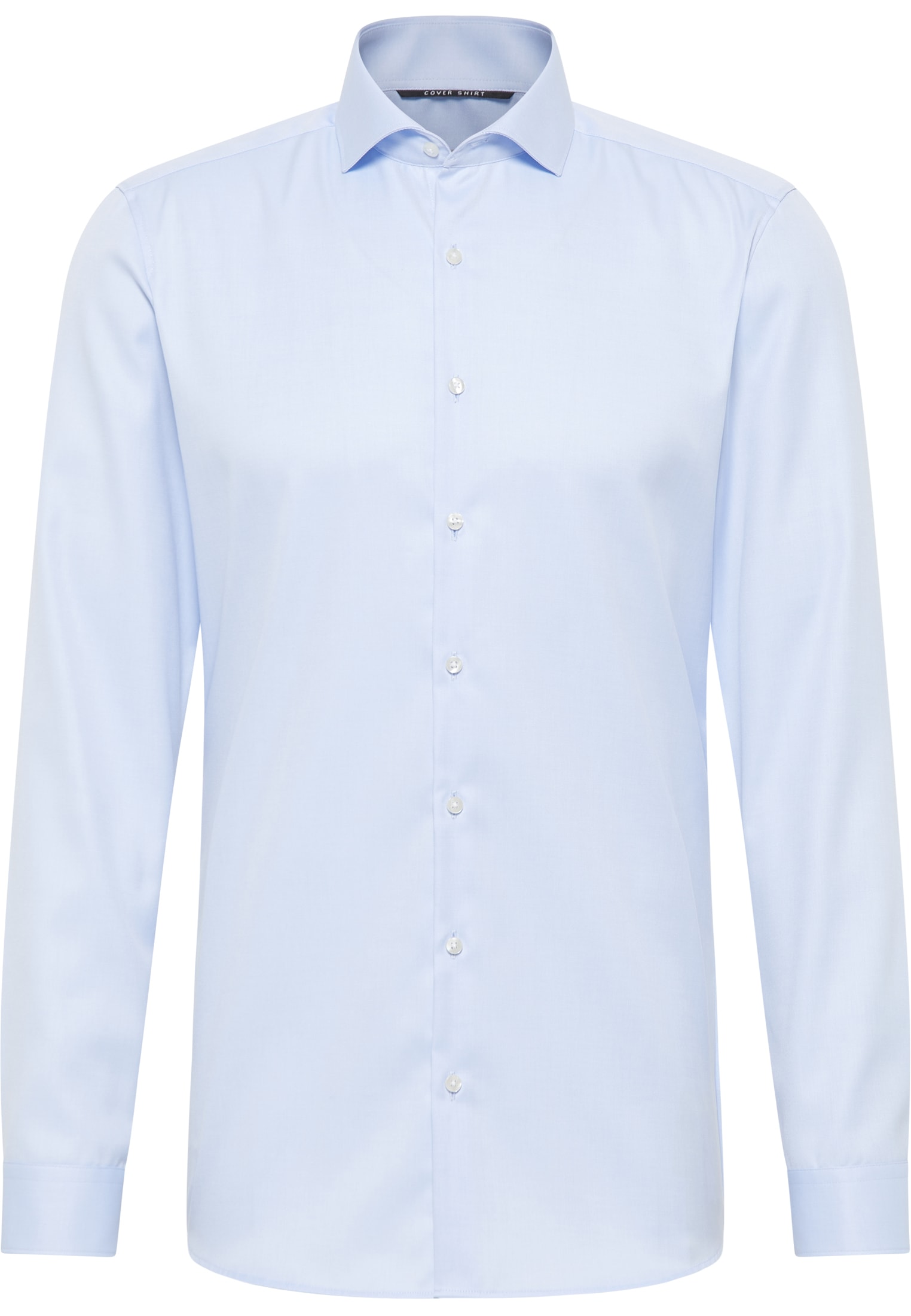 SUPER SLIM Cover Shirt in light blue plain