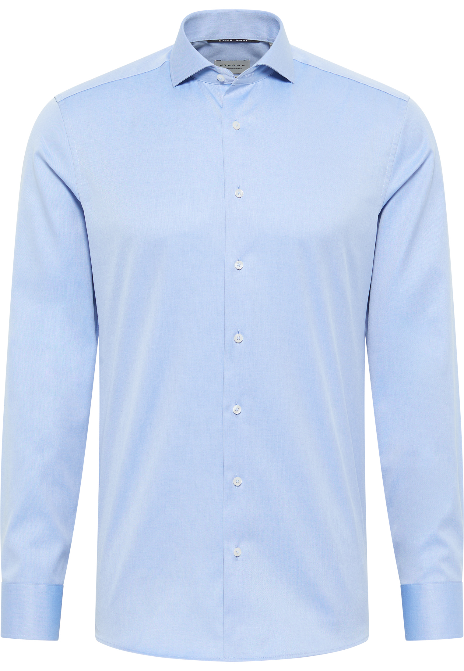 SLIM FIT Cover Shirt in blue plain