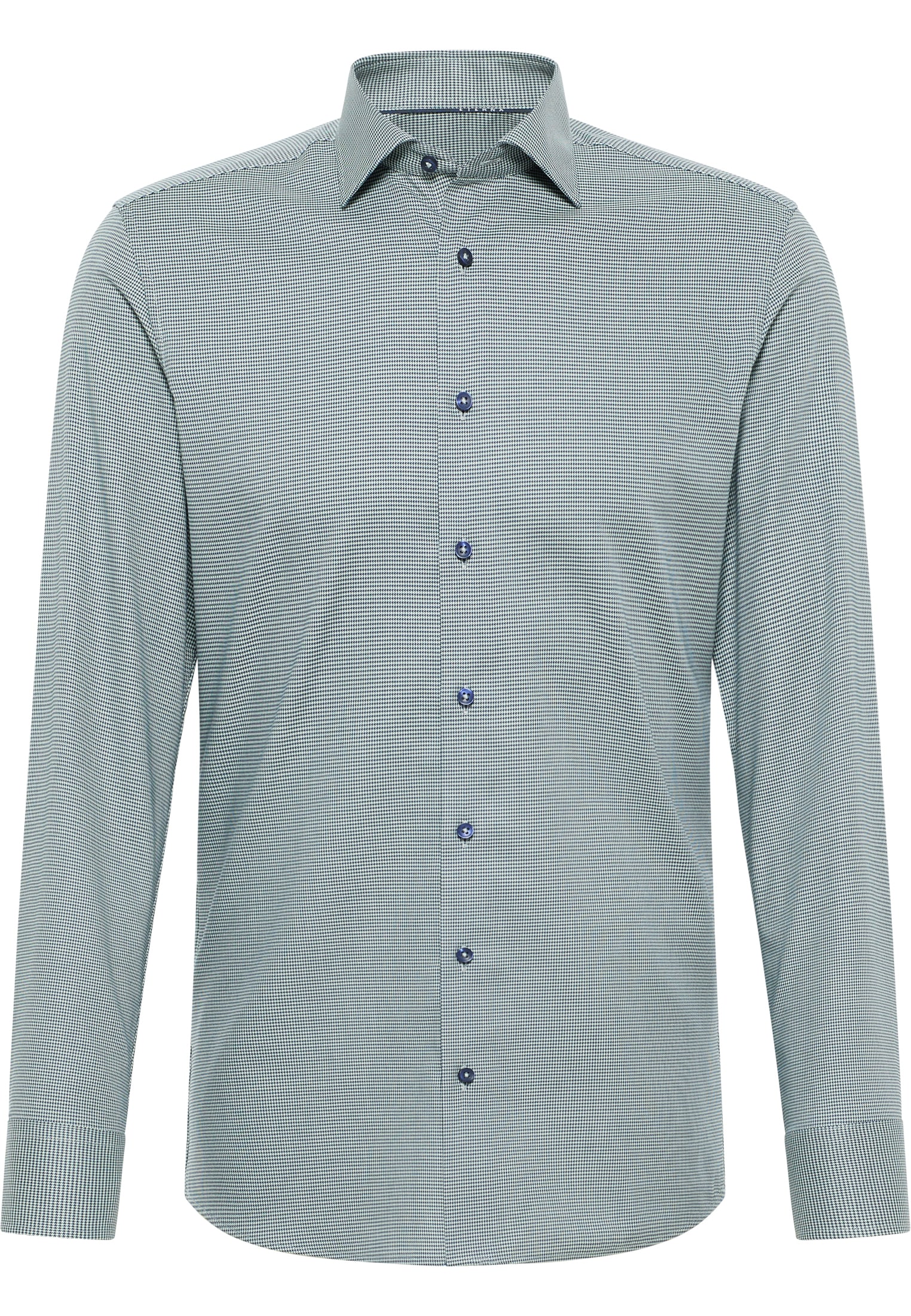 SLIM FIT Shirt in sage green checkered