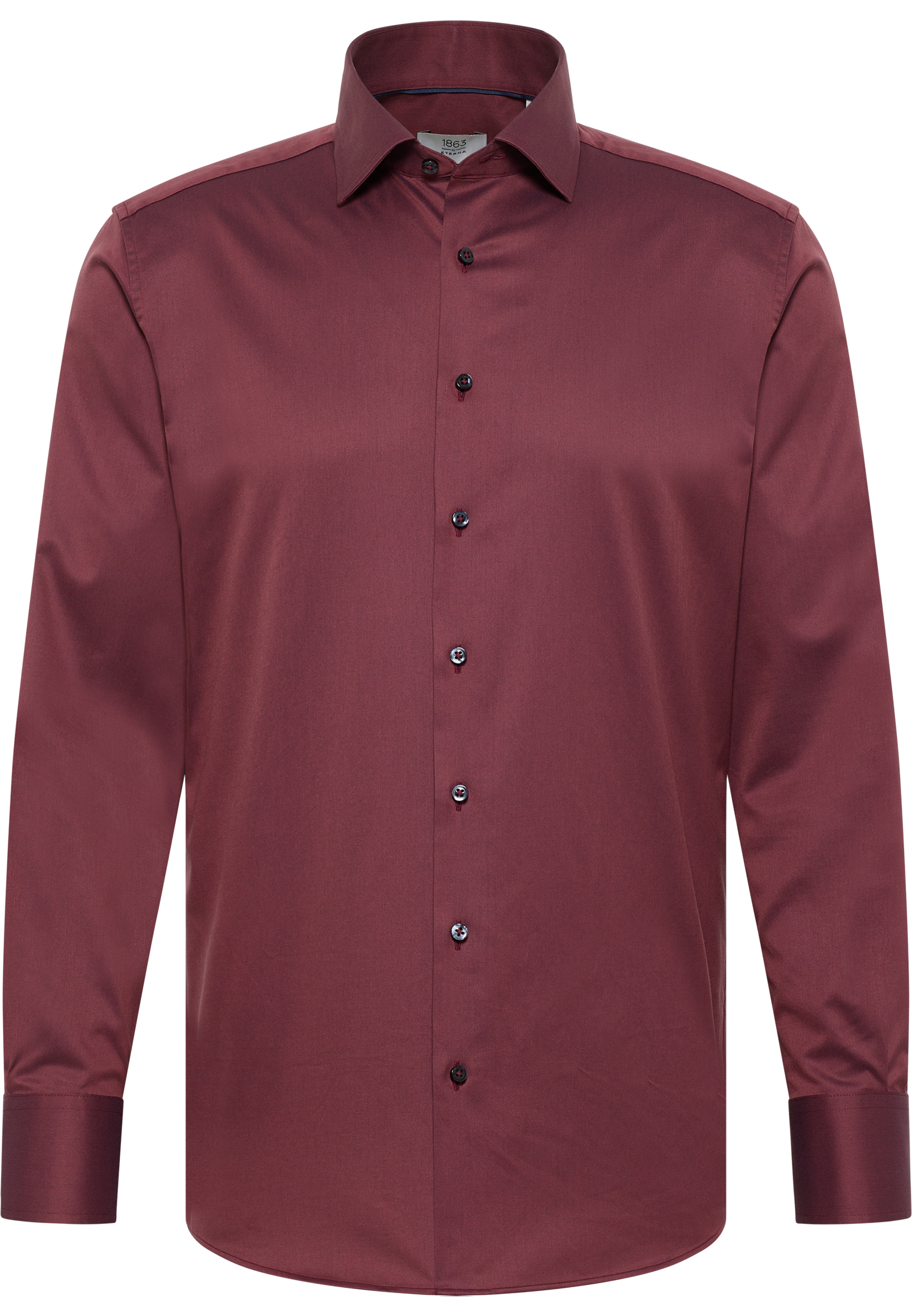 MODERN FIT Luxury Shirt in purpur unifarben