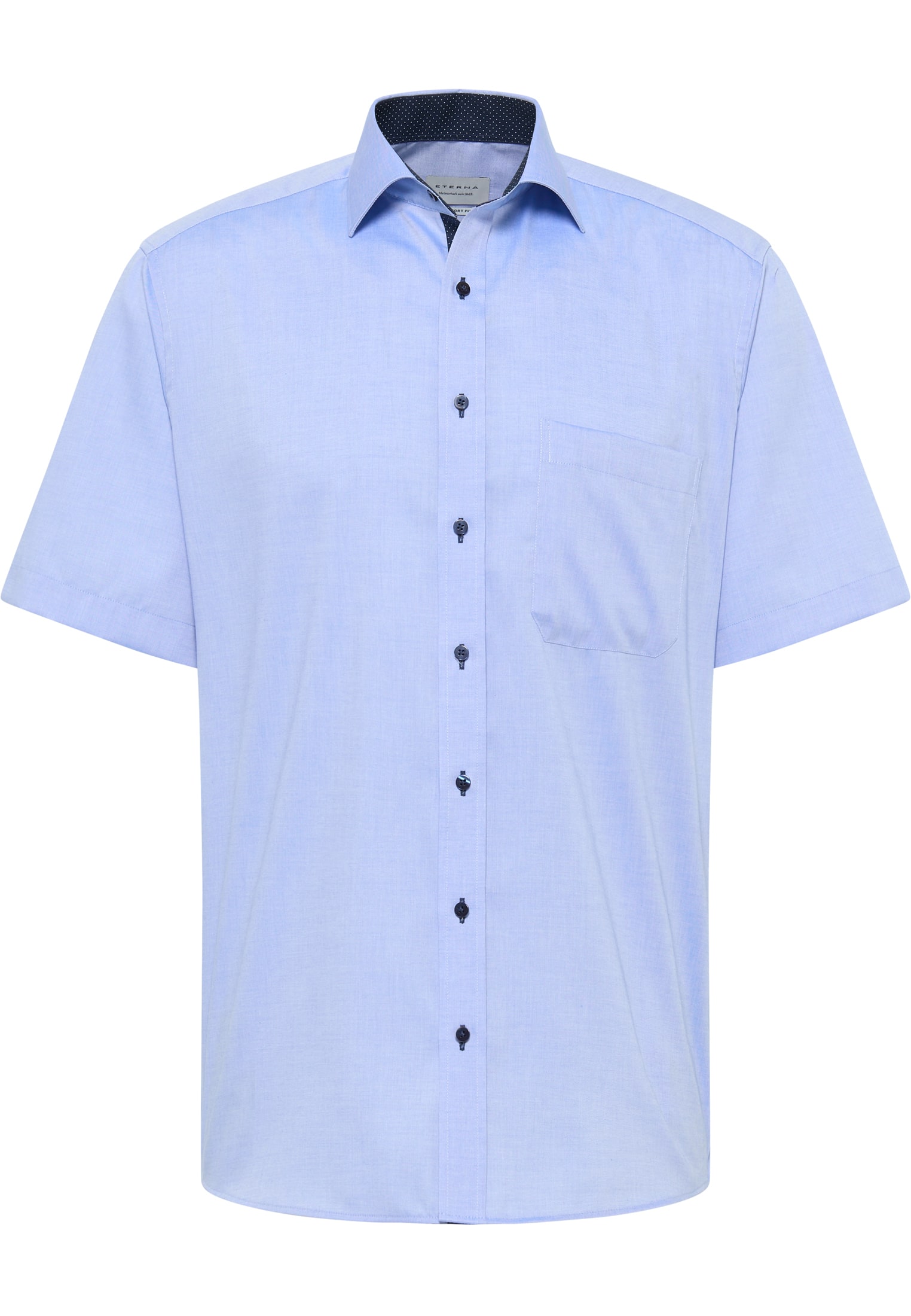 COMFORT FIT Hemd in blau unifarben