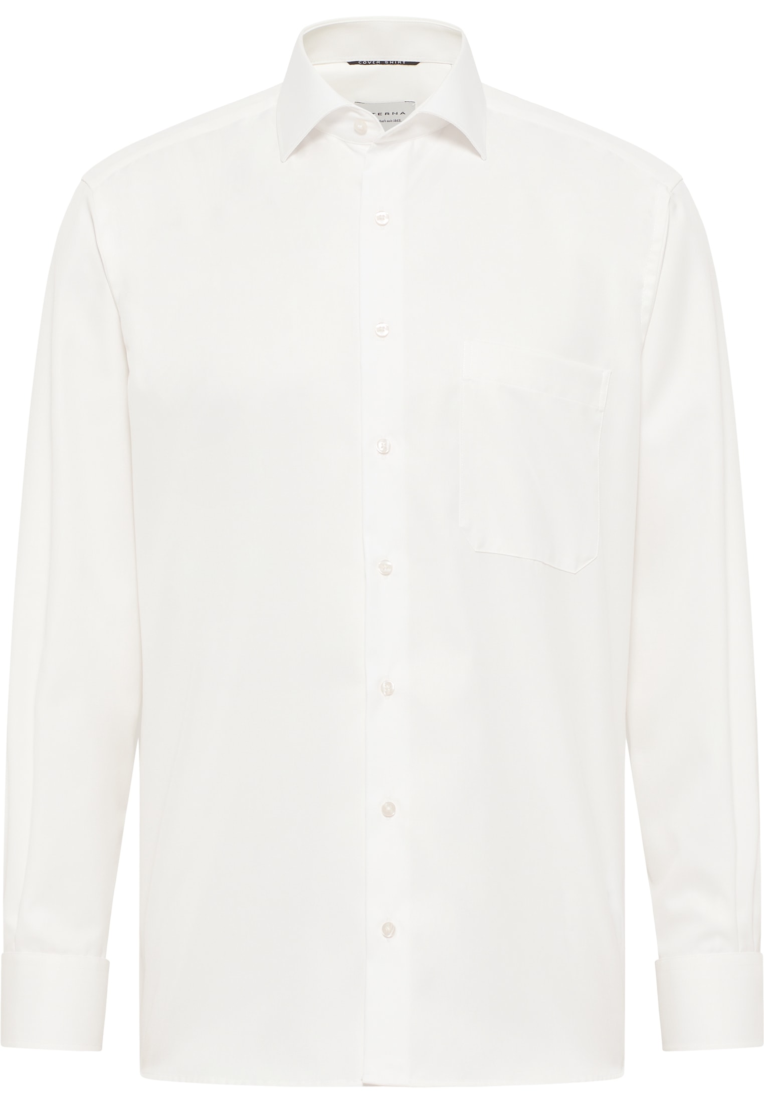 COMFORT FIT Cover Shirt in beige plain