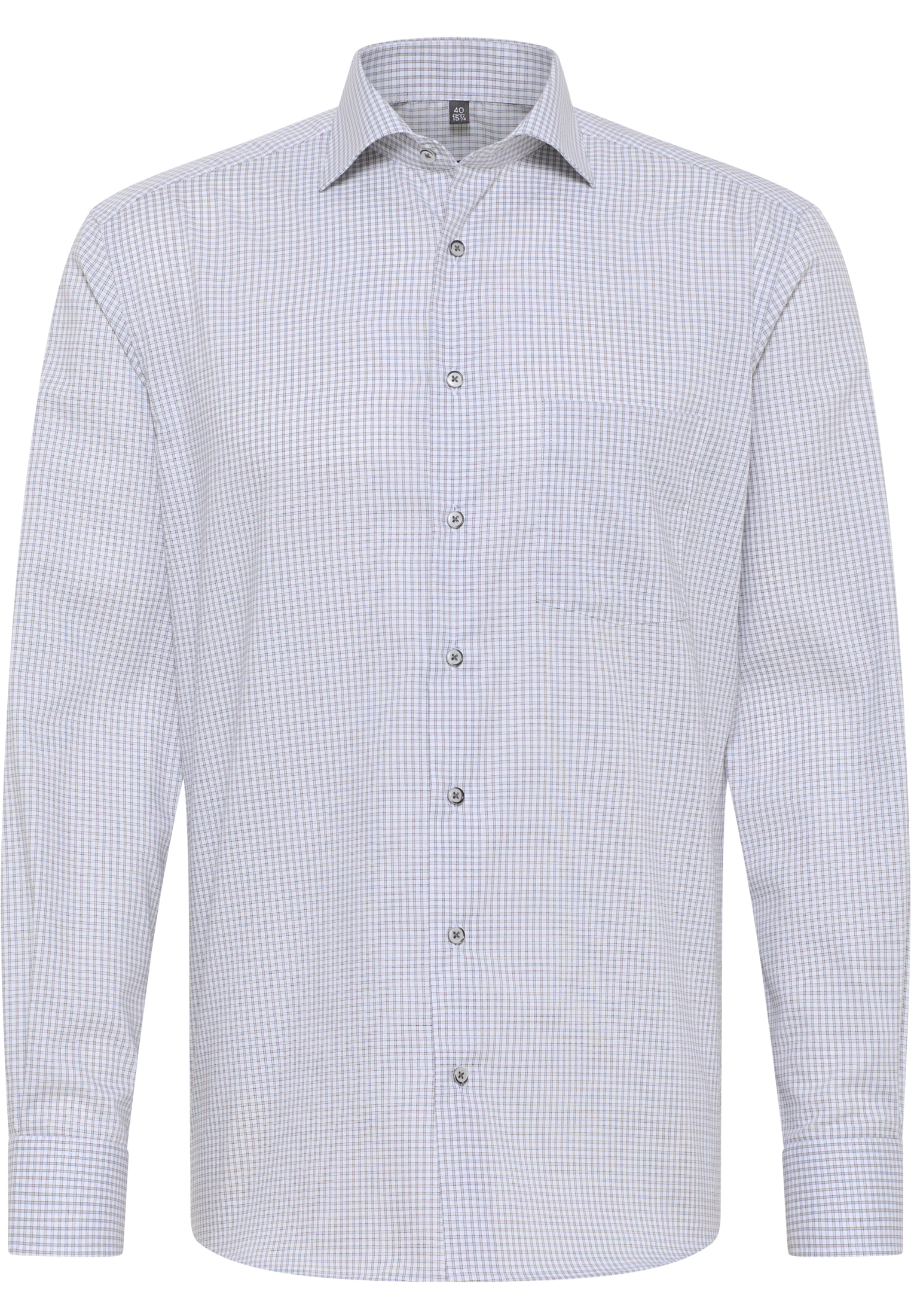 ETERNA checked pinpoint shirt MODERN FIT