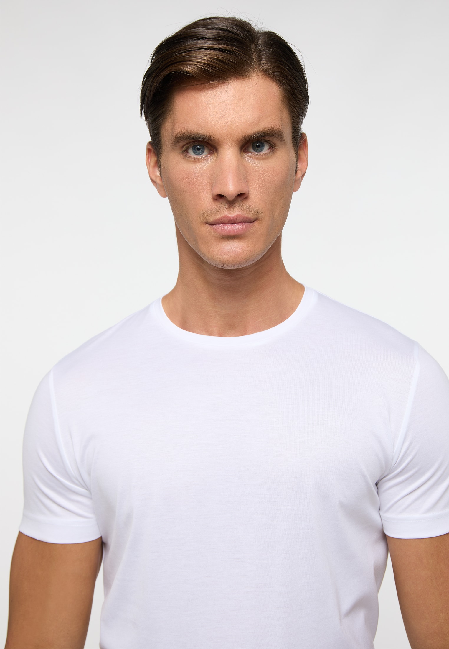 Shirt in weiß unifarben