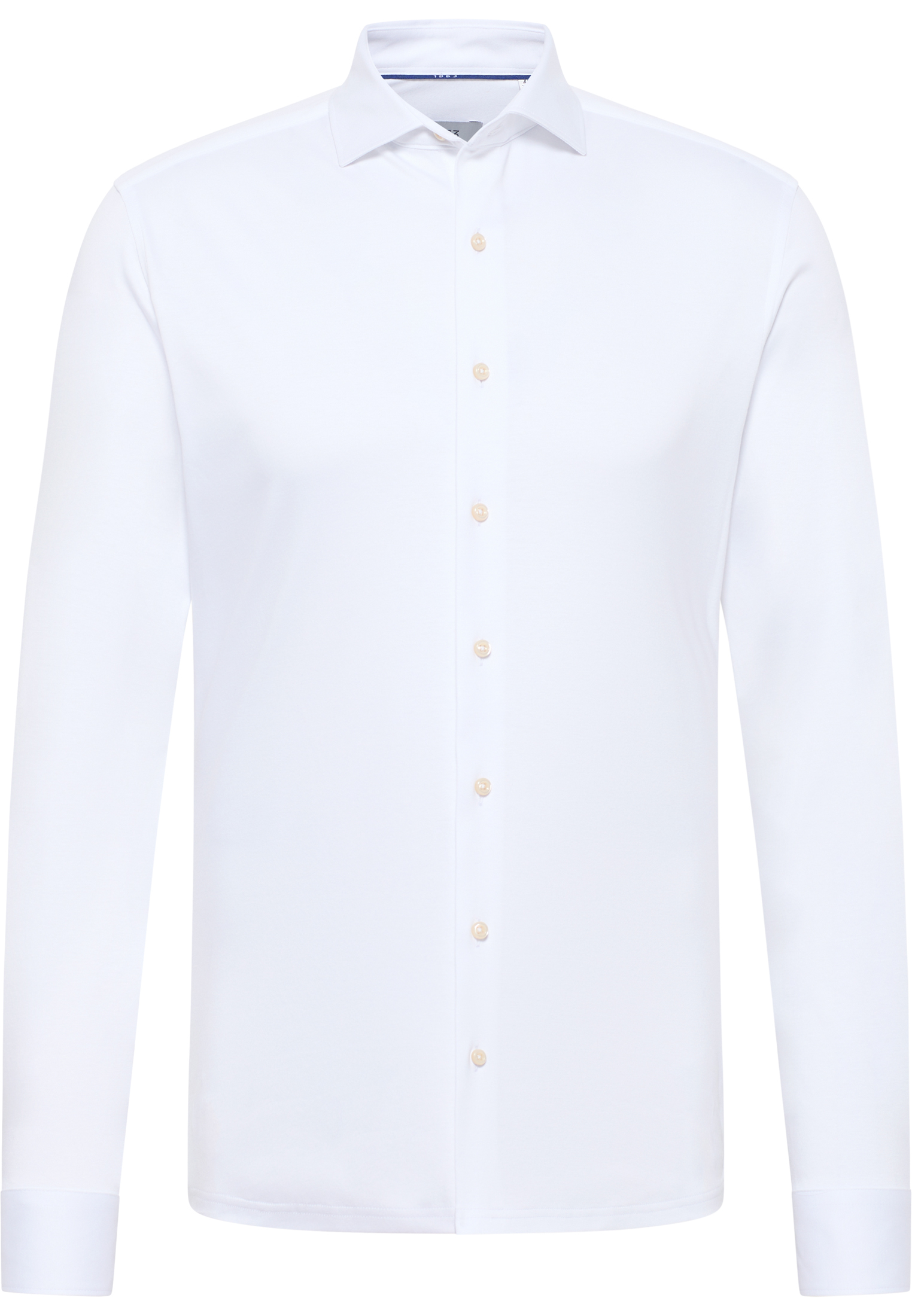 SLIM FIT Jersey Shirt in wit vlakte