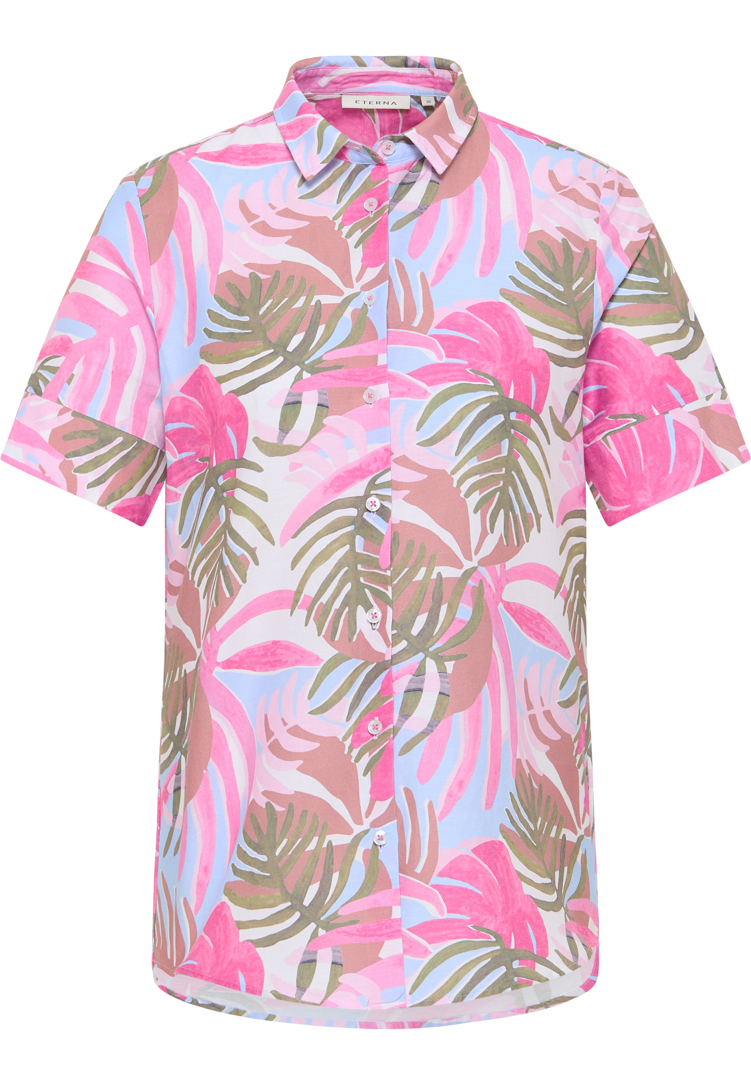 shirt-blouse in rose printed