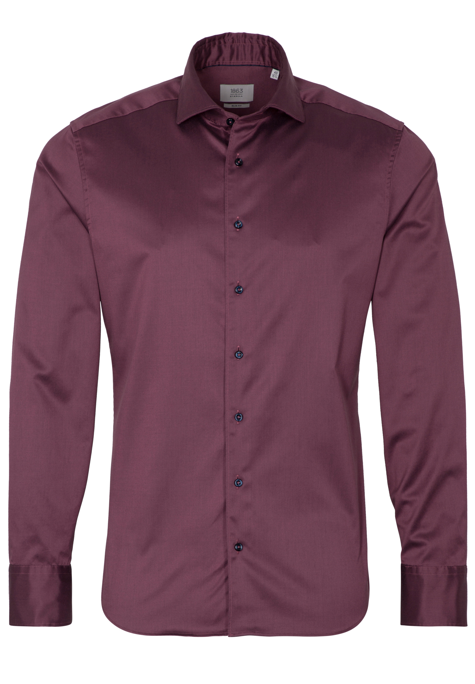 SLIM FIT Soft Luxury Shirt lila uni