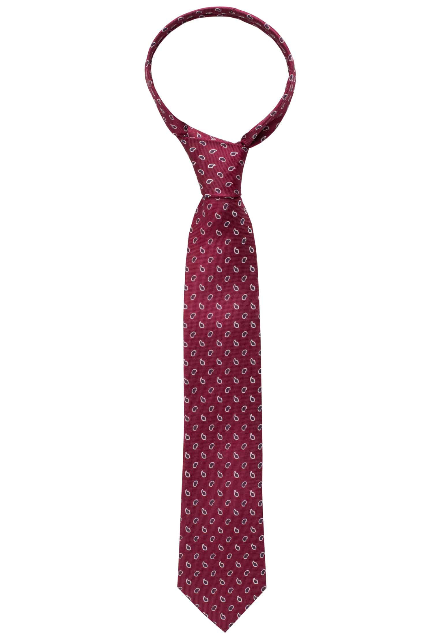 Krawatte in bordeaux gemustert | 142 1AC00541-05-84-142 | bordeaux 