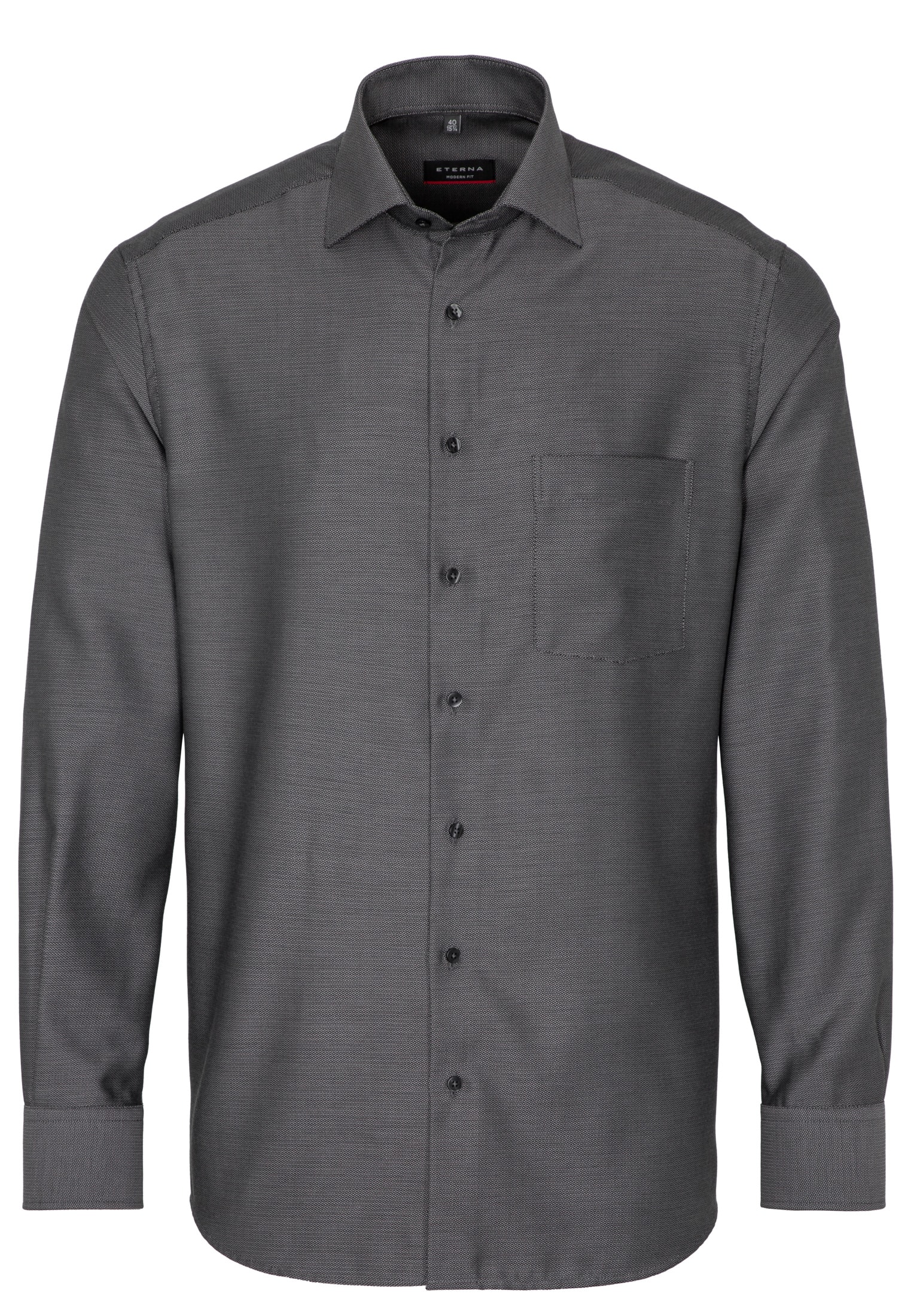 MODERN FIT Shirt in anthracite structured