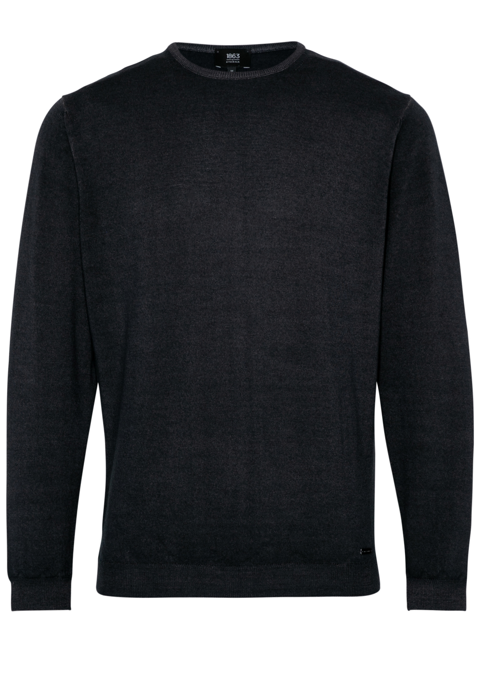 ETERNA plain men’s knitted crew neck sweater