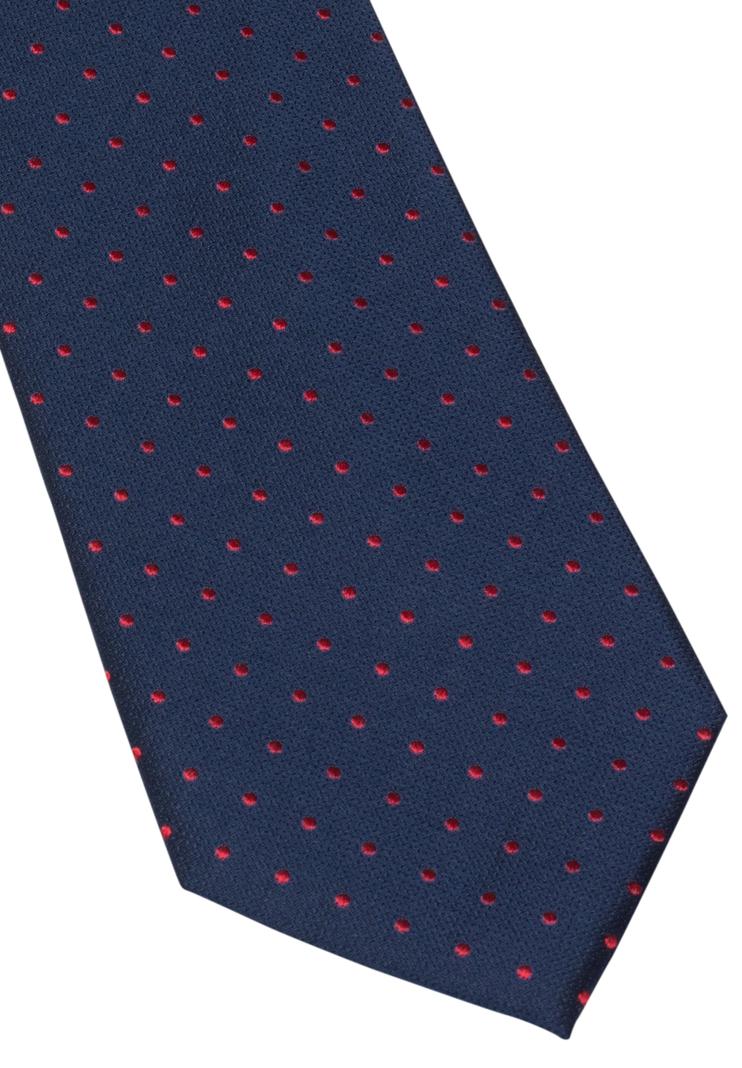 Krawatte in dunkelblau getupft | dunkelblau | 142 | 1AC00022-01-81-142