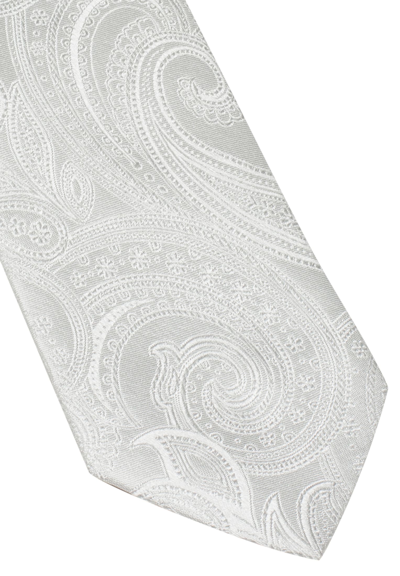 Tie in silver patterned
