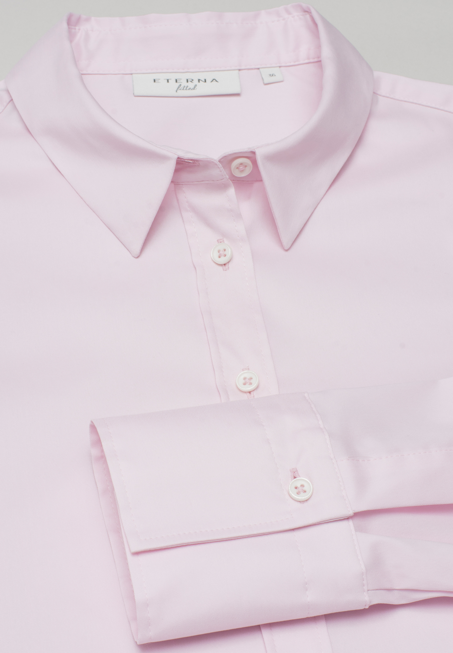 Performance Shirt Bluse in rosa unifarben