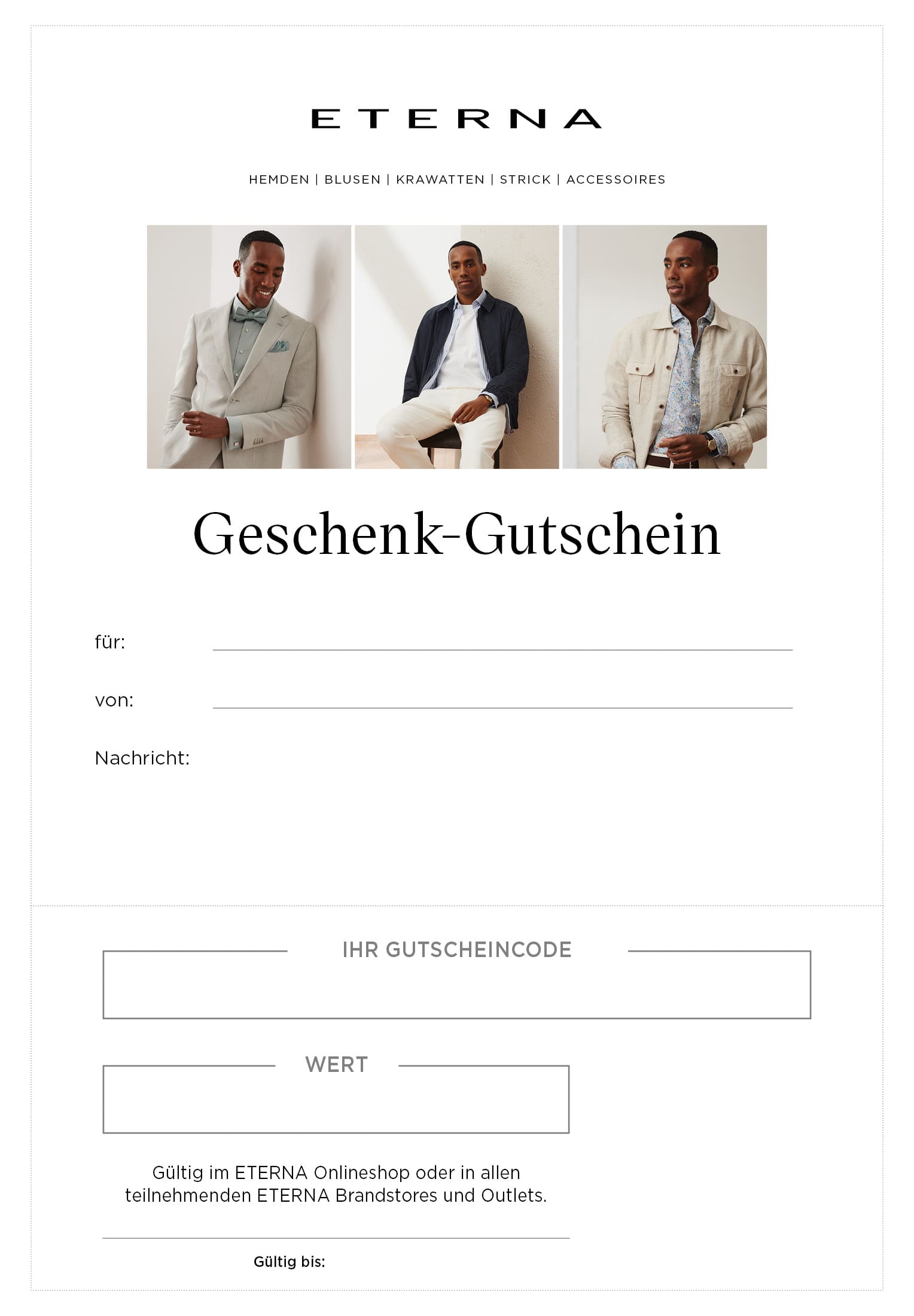 Download-Gutschein Männer 