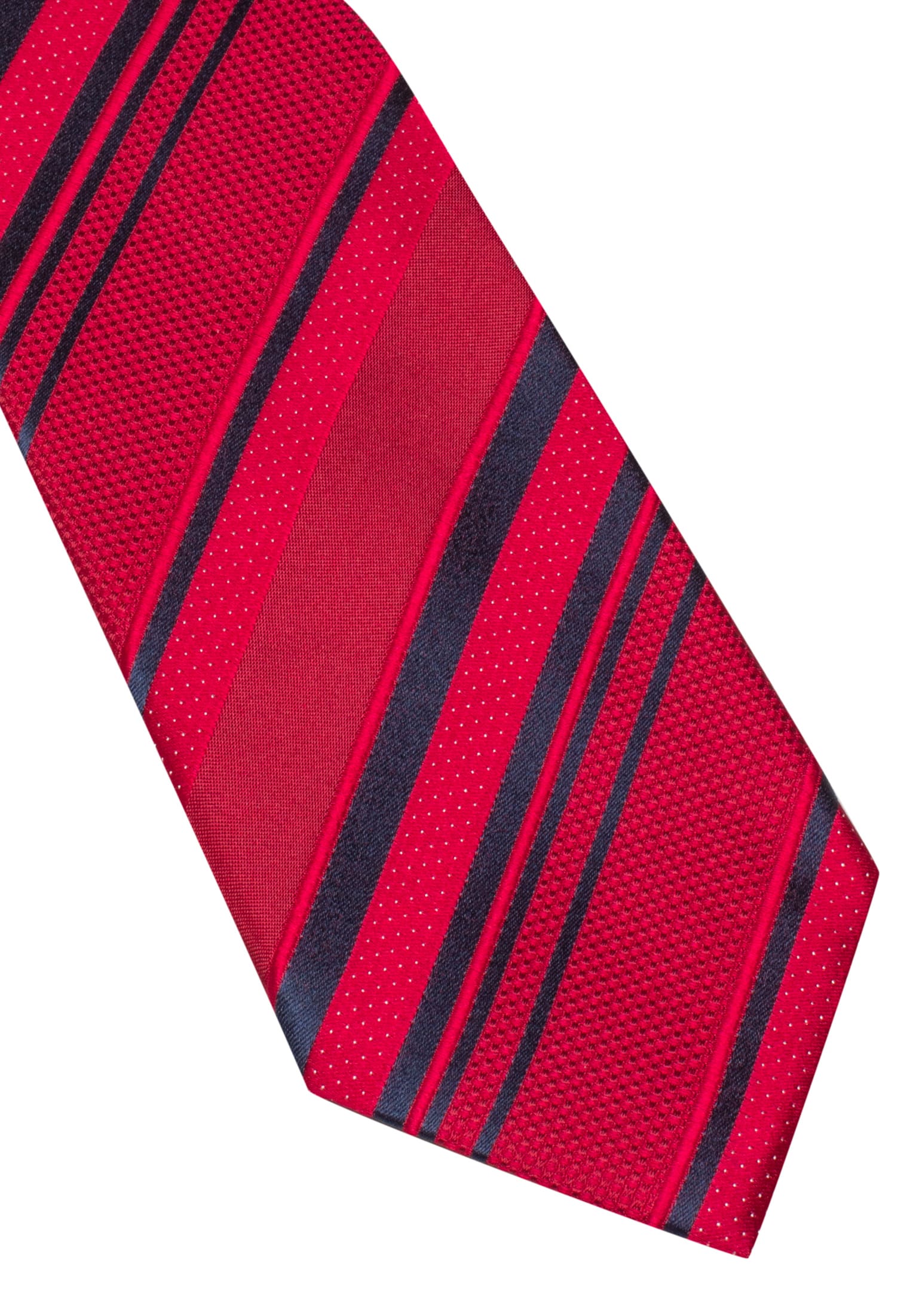 Cravate rouge foncé rayé