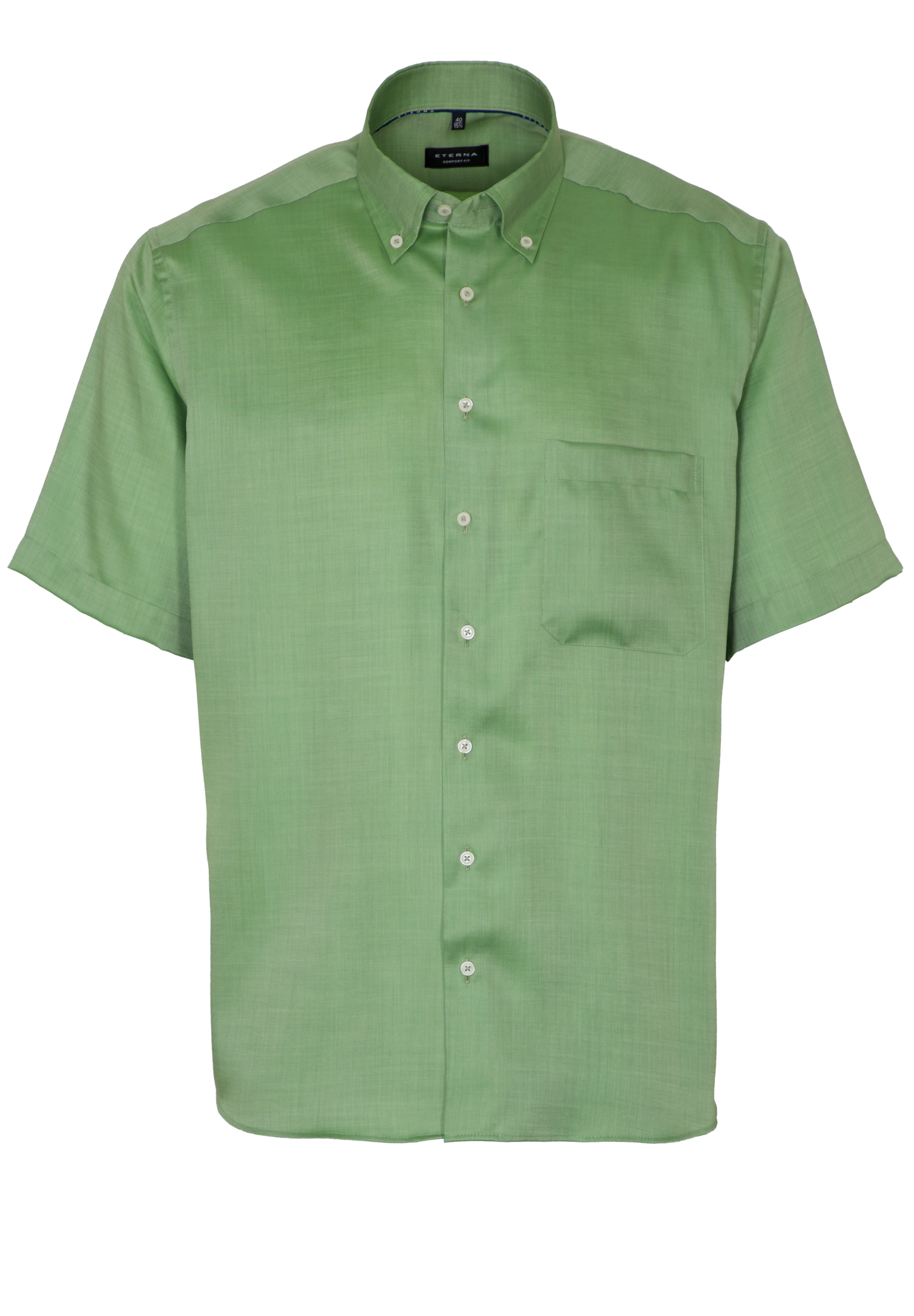 COMFORT FIT Hemd in grün unifarben