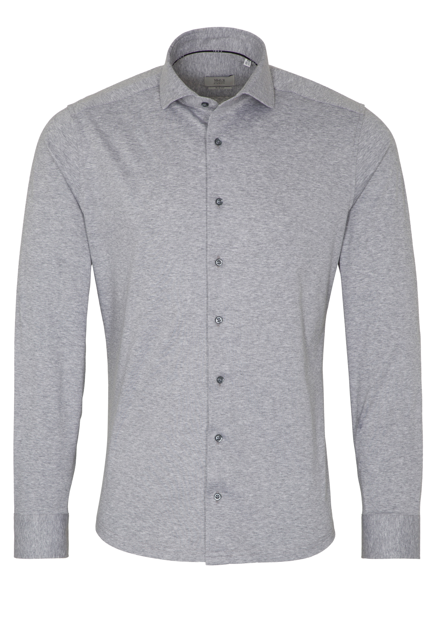 SLIM FIT Jersey Shirt in grey plain