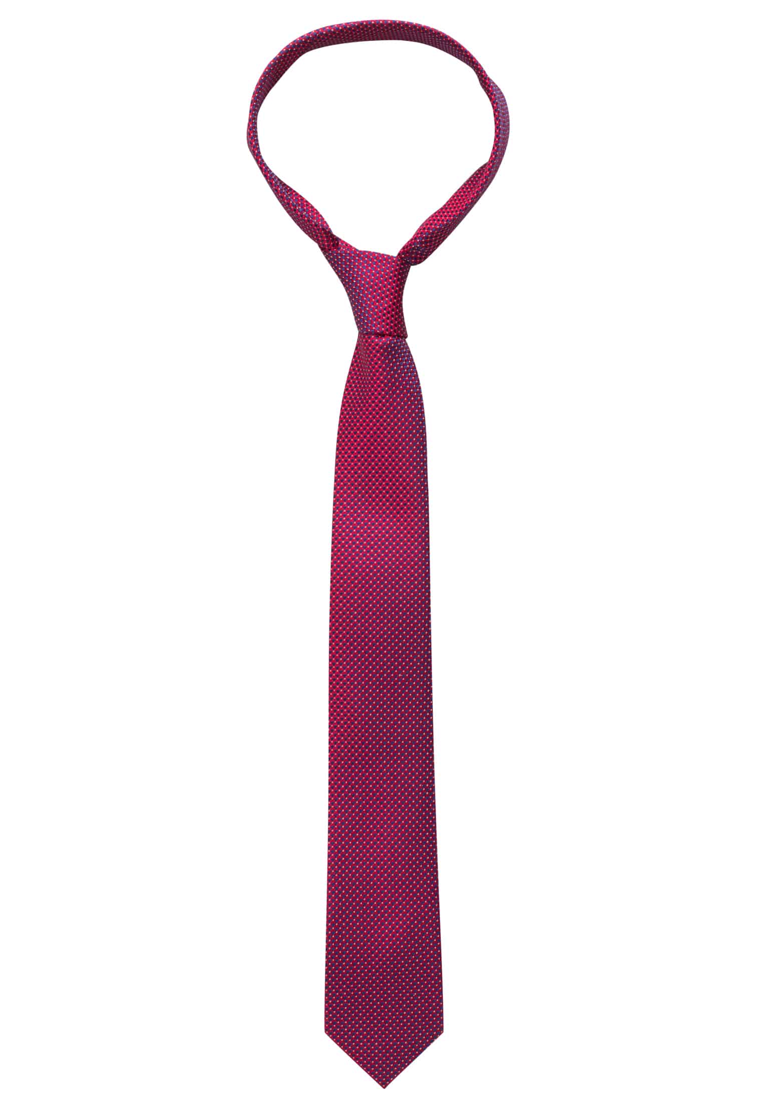 Tie in red structured
