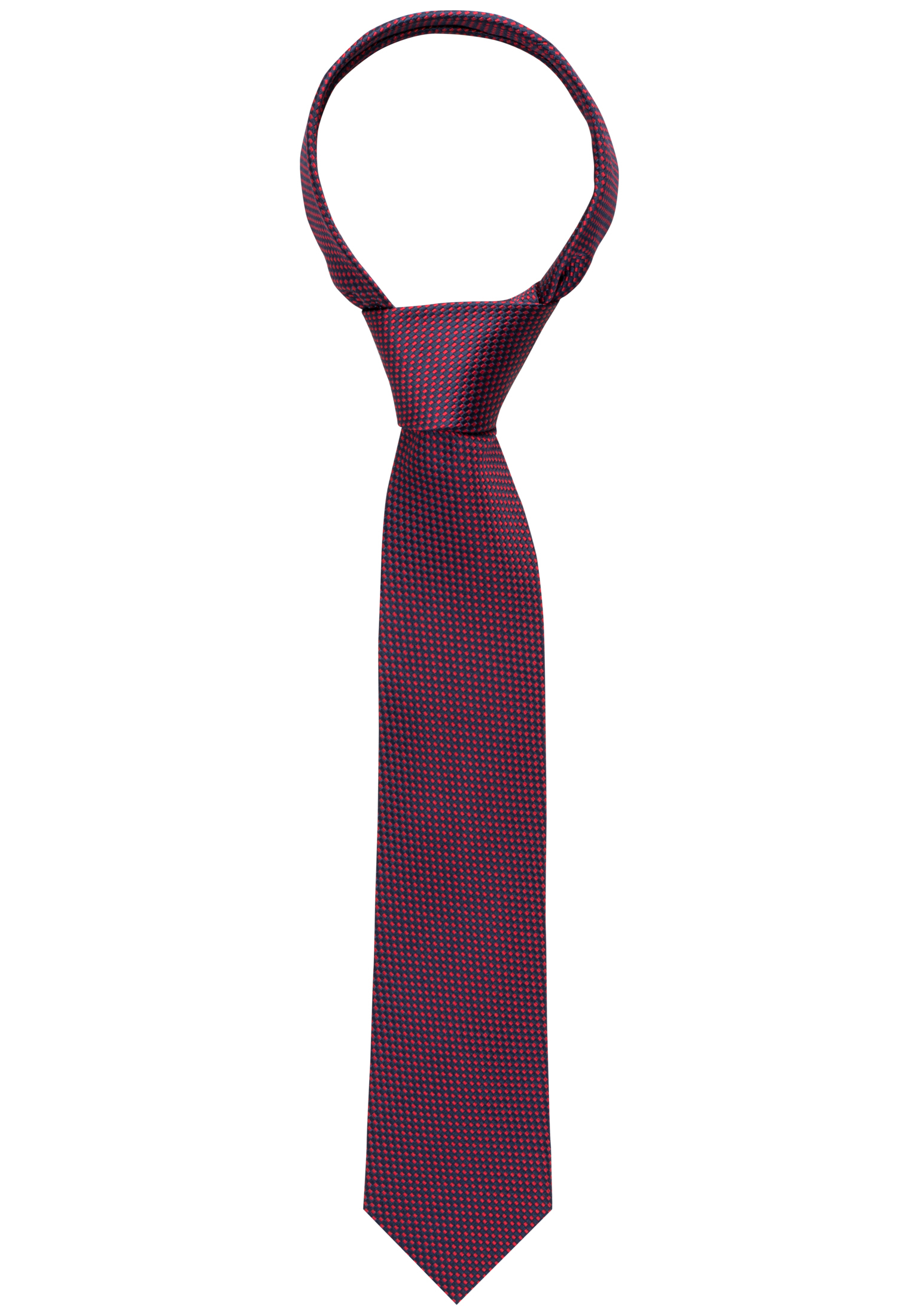 Krawatte in 142 | 1AC00534-81-89-142 navy/rot | strukturiert navy/rot 