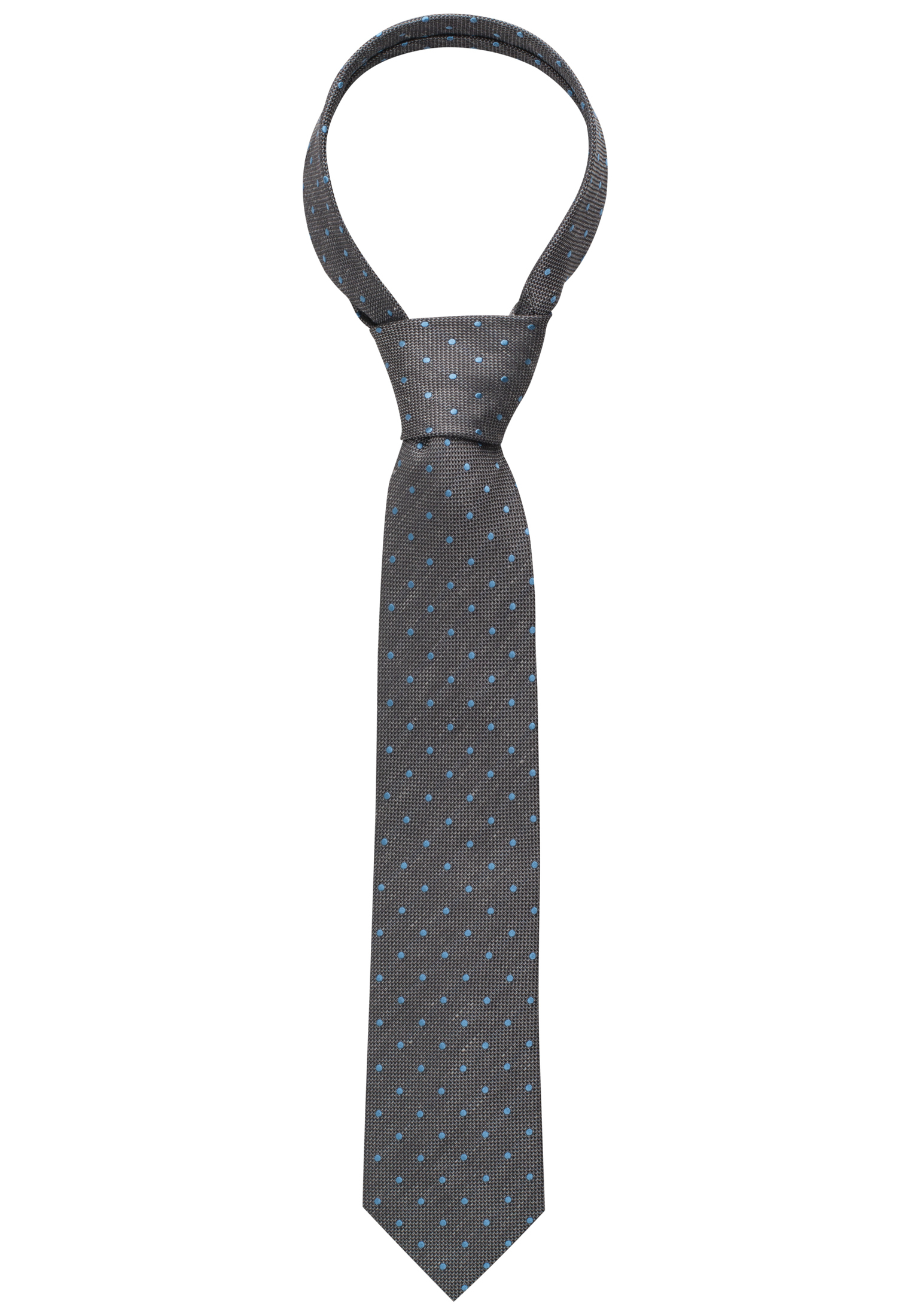 Krawatte in grau getupft | grau | 142 | 1AC00469-03-01-142