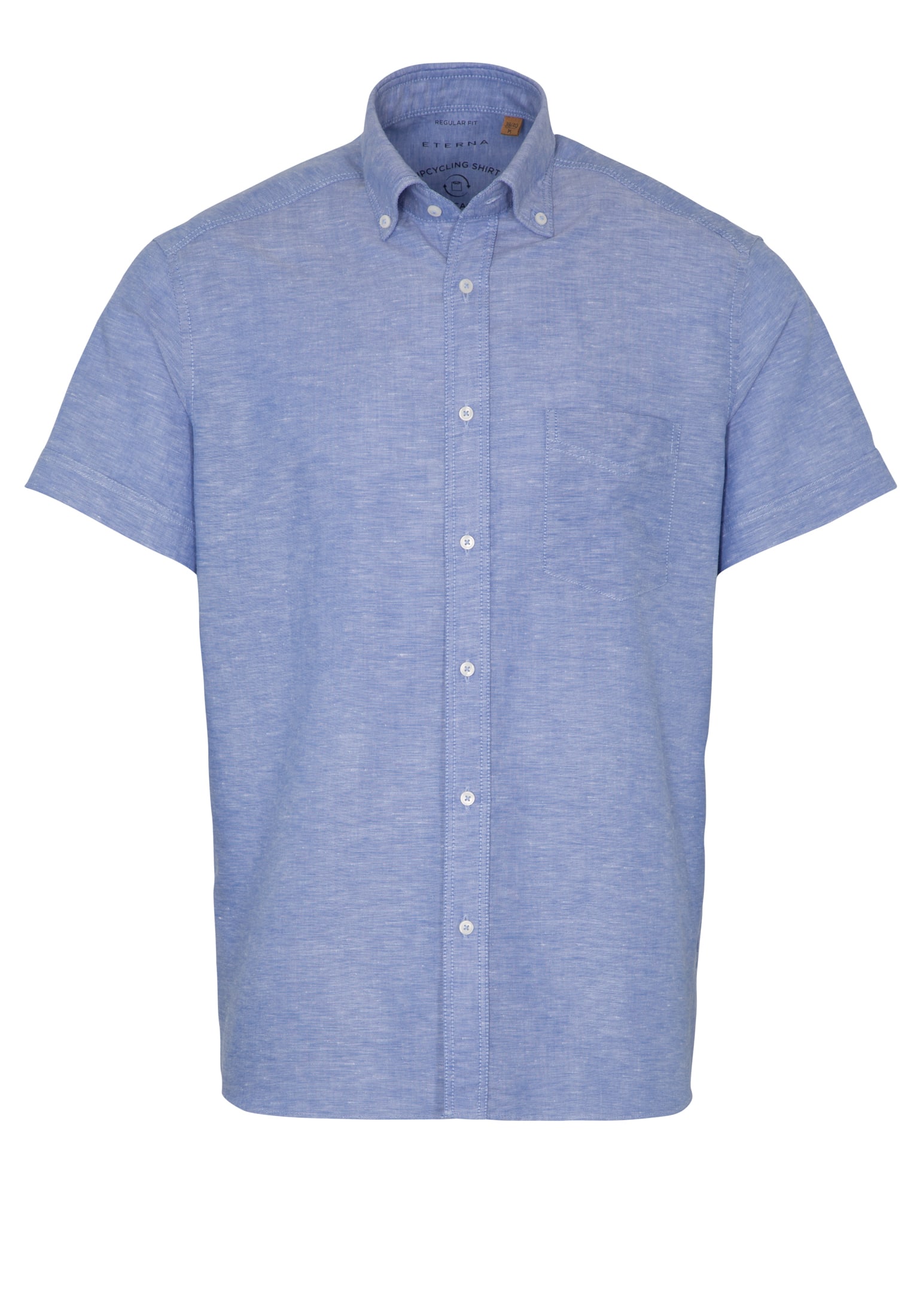 REGULAR FIT Overhemd in lyseblå vlakte